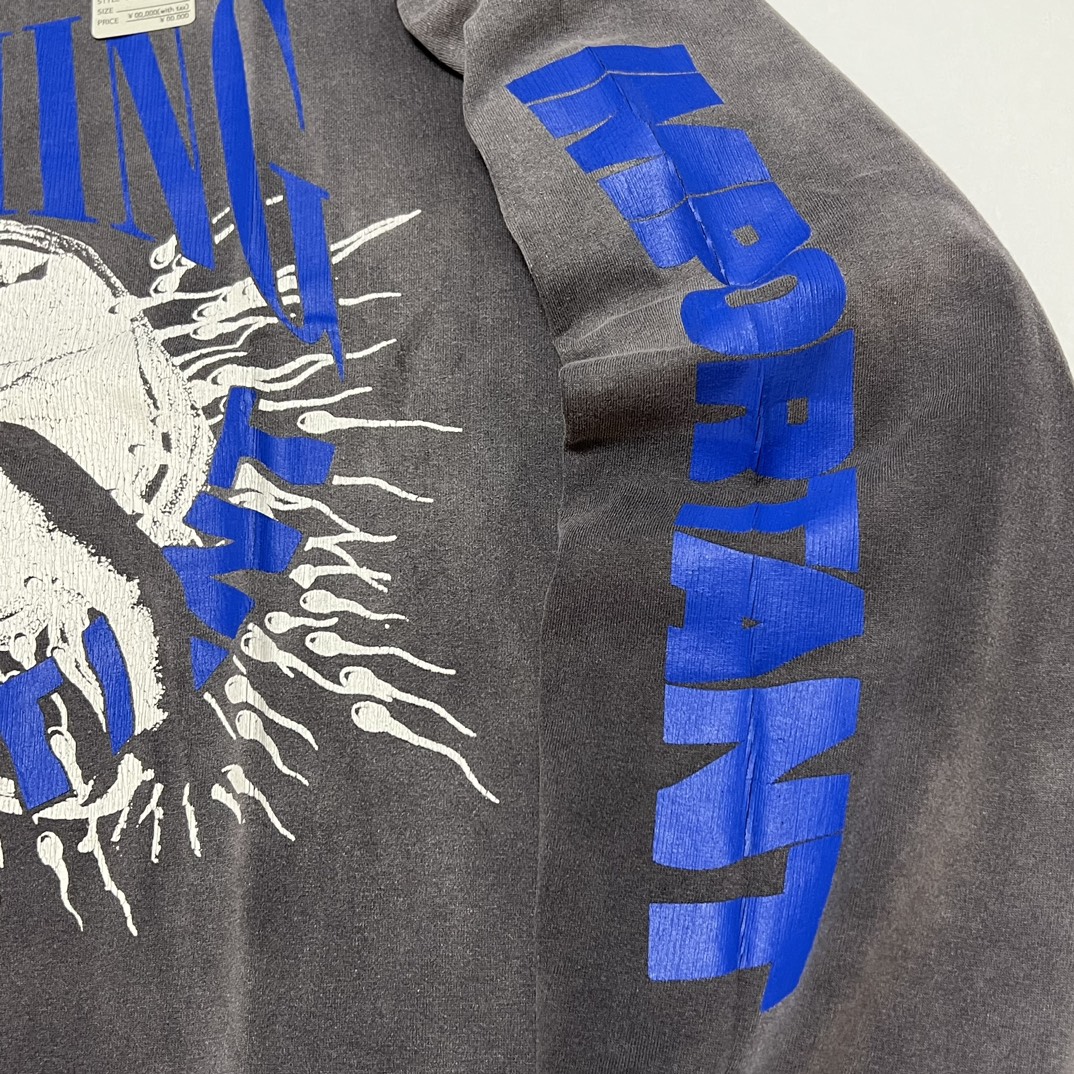 SAINT Mxxxxxx X Kosuke Kawamura LS TEE NOTHING IMP (SM-YS1-0000-C35）