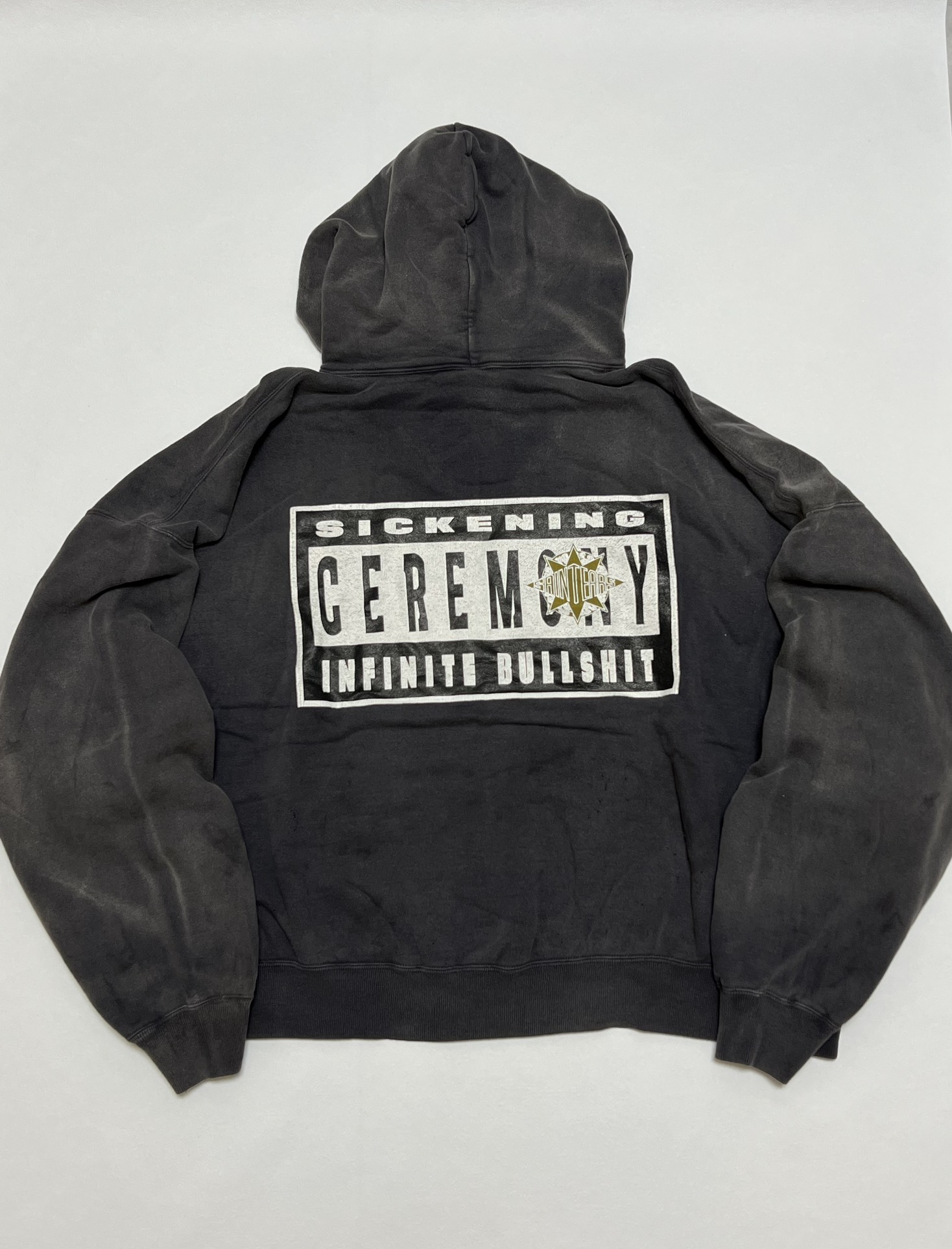 SAINT Mxxxxxx 24FW x Denim Tears DT_Hoodie "Black" (SM-YS1-0000-C46）