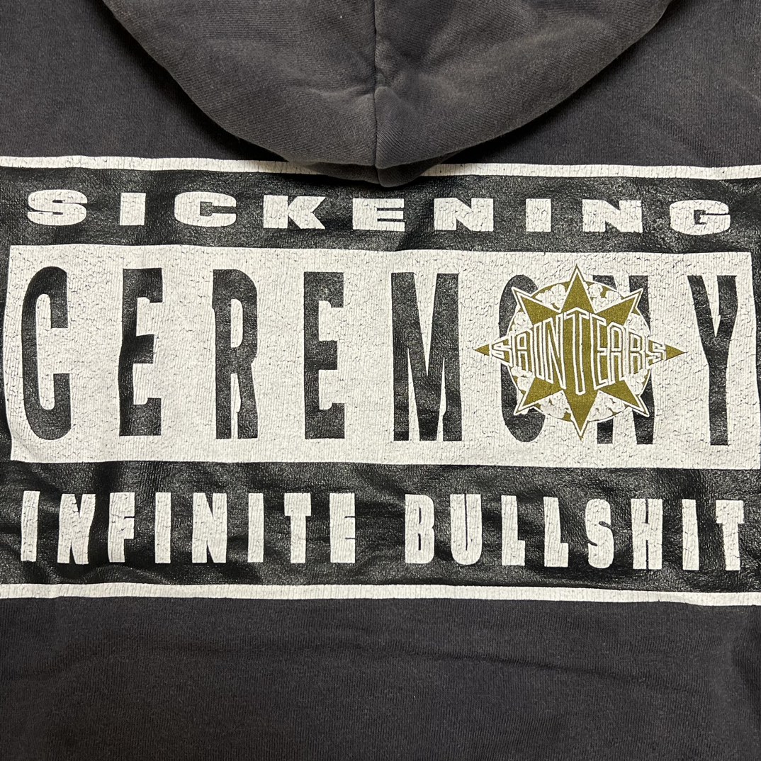 SAINT Mxxxxxx 24FW x Denim Tears DT_Hoodie "Black" (SM-YS1-0000-C46）