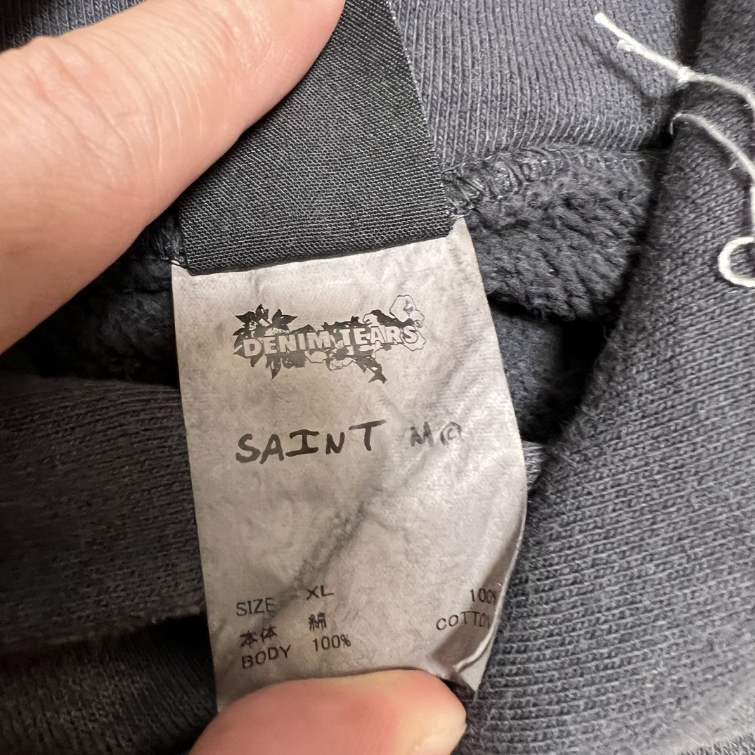 SAINT Mxxxxxx 24FW x Denim Tears DT_Hoodie "Black" (SM-YS1-0000-C46）