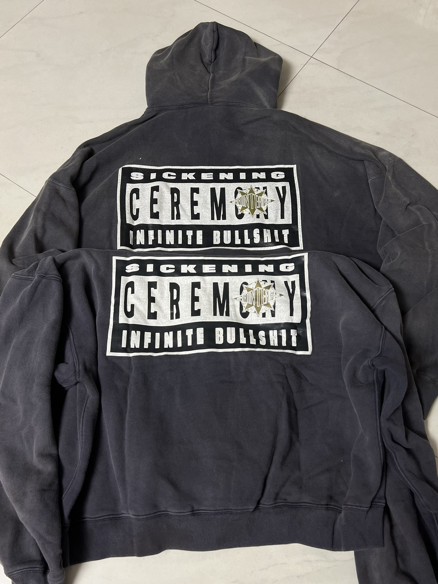 SAINT Mxxxxxx 24FW x Denim Tears DT_Hoodie "Black" (SM-YS1-0000-C46）