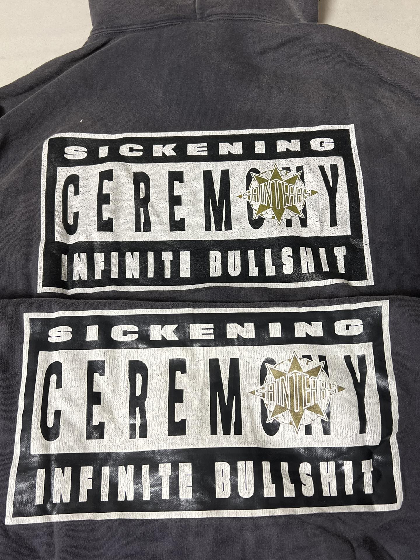 SAINT Mxxxxxx 24FW x Denim Tears DT_Hoodie "Black" (SM-YS1-0000-C46）