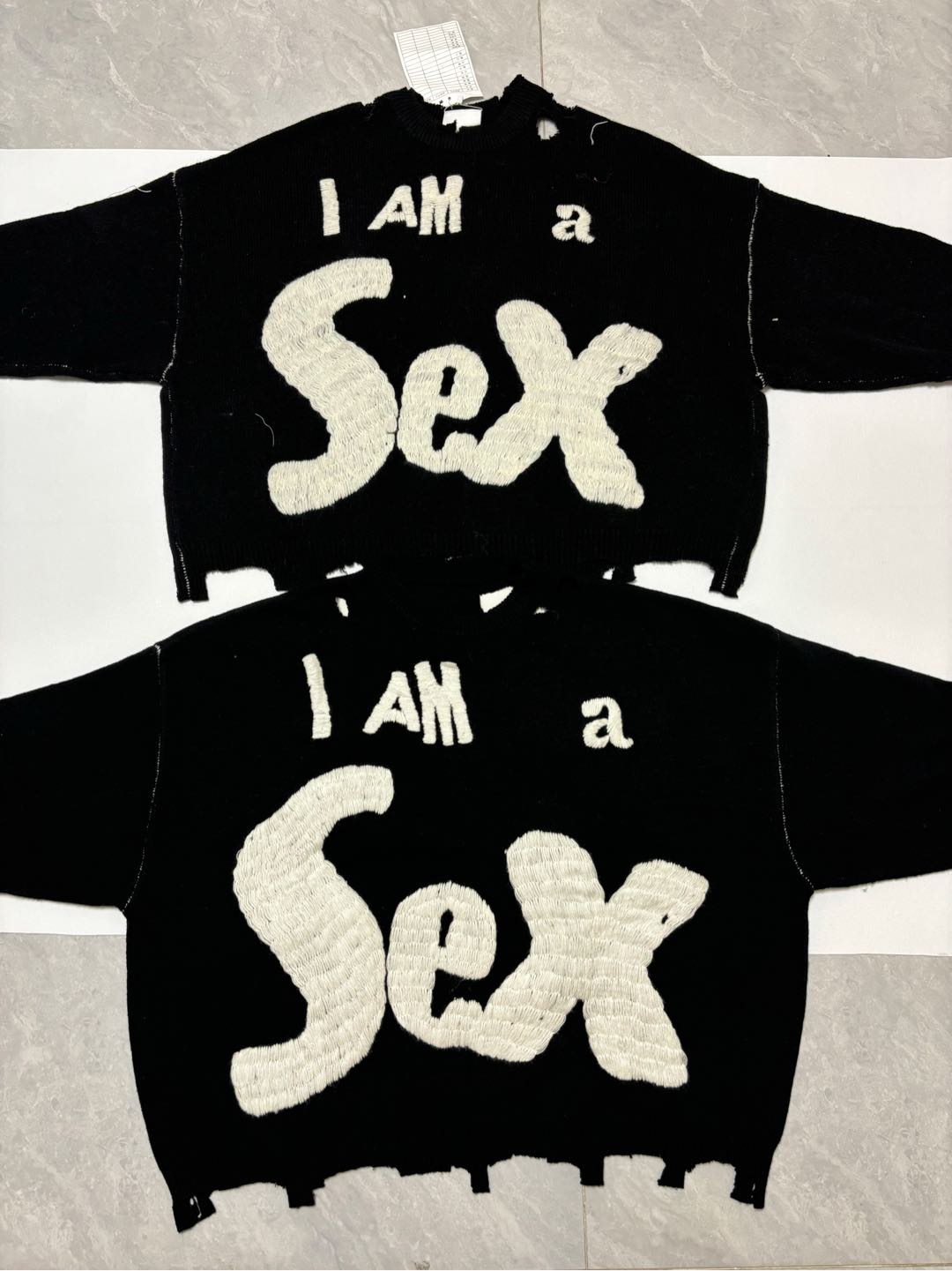 SAINT MXXXXXX  SEX PISTOLS KNIT PO I AM A(SM-YS1-0000-C24）