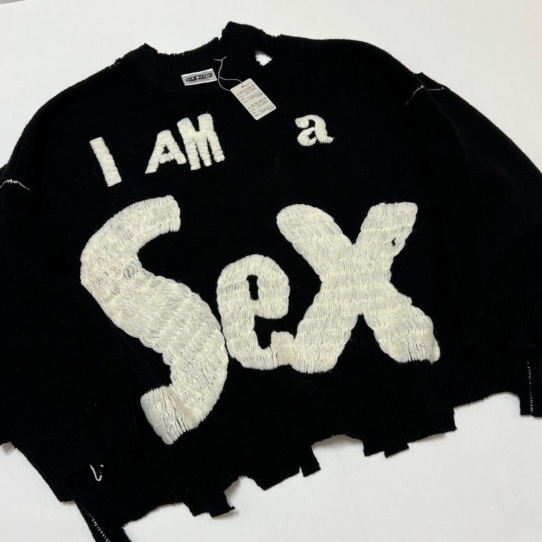 SAINT MXXXXXX  SEX PISTOLS KNIT PO I AM A(SM-YS1-0000-C24）