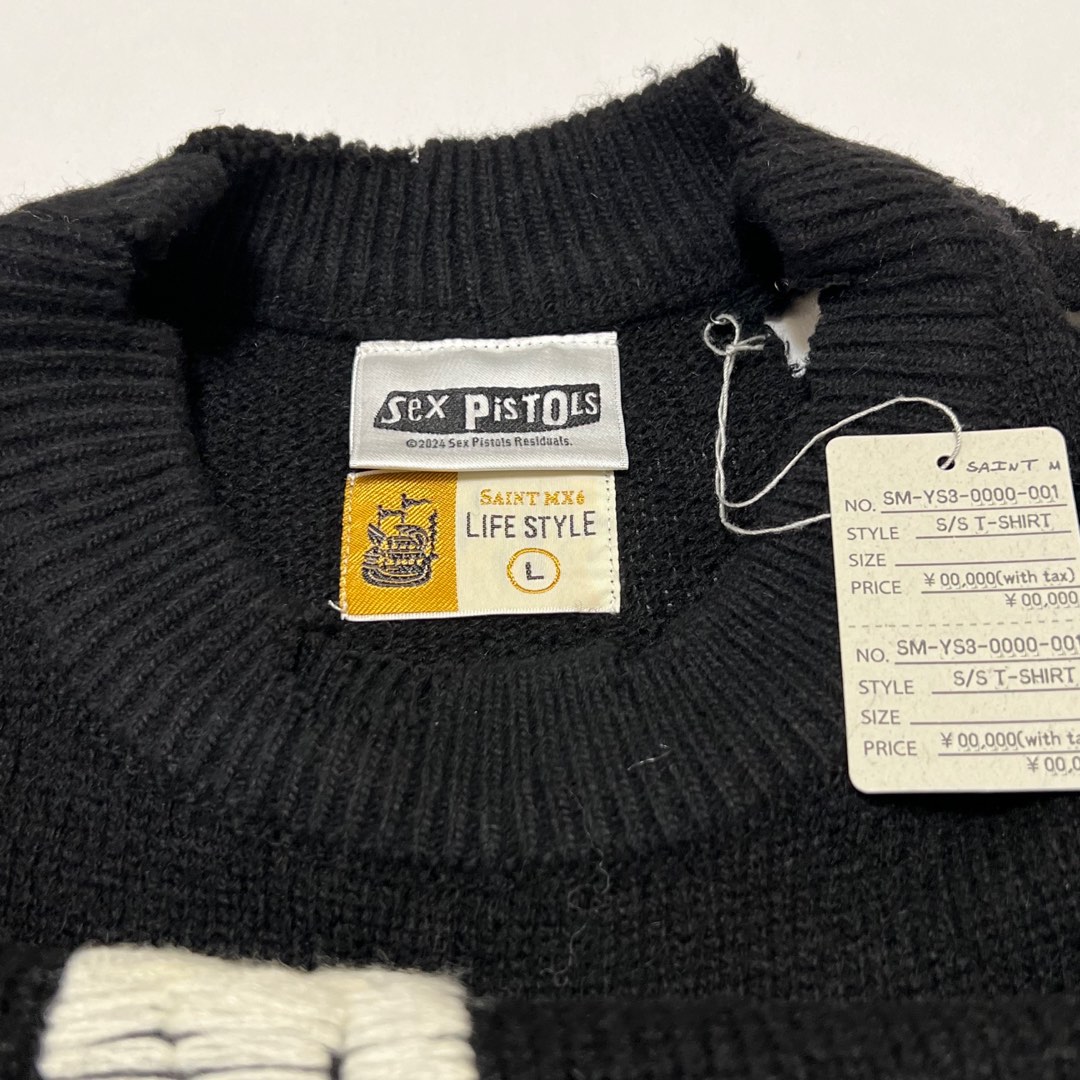 SAINT MXXXXXX  SEX PISTOLS KNIT PO I AM A(SM-YS1-0000-C24）