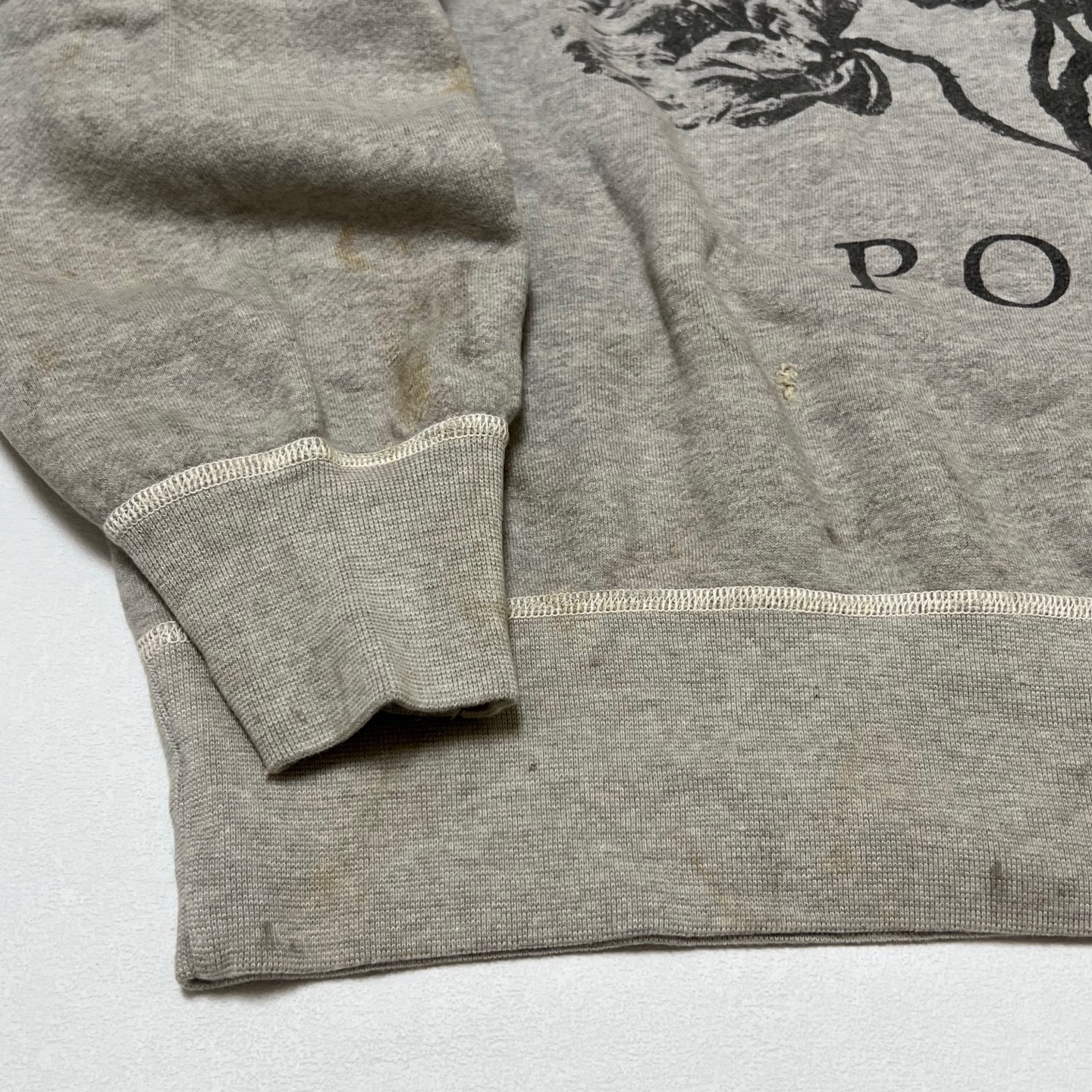 SAINT M×××××× CREW SWT/FLOWER/GRAY (SM-YS1-0000-032）