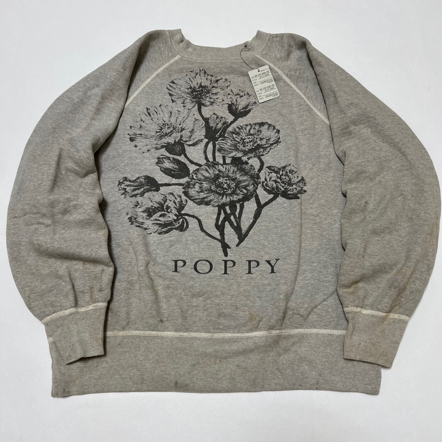 SAINT M×××××× CREW SWT/FLOWER/GRAY (SM-YS1-0000-032）