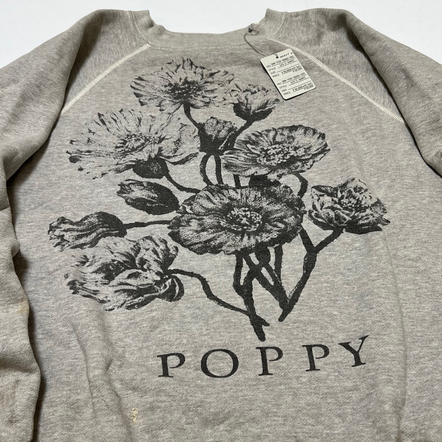 SAINT M×××××× CREW SWT/FLOWER/GRAY (SM-YS1-0000-032）