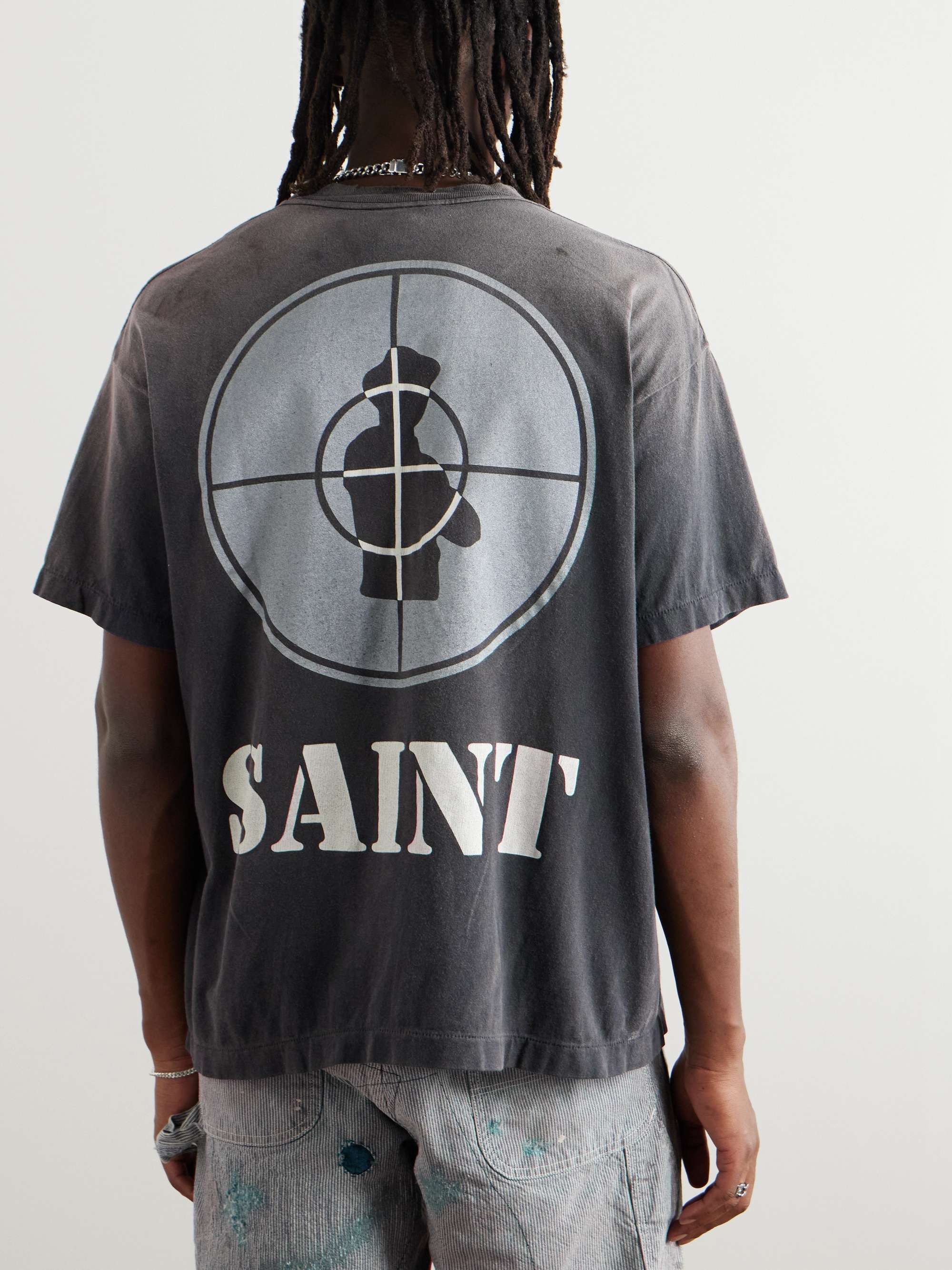 SAINT Mxxxxxx x Public Enemy SS Tee "Black" (SM-YS1-0000-C18）