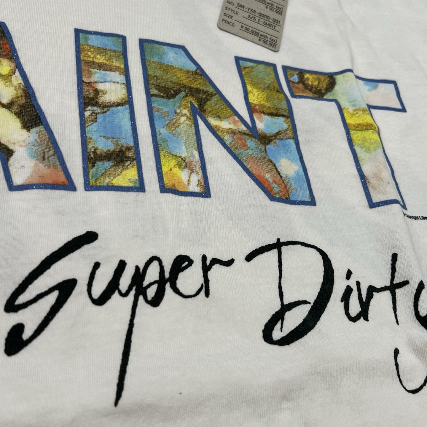 SAINT Mxxxxxx SS Tee_Super Dirty "White"(SM-HR8-0000-025）
