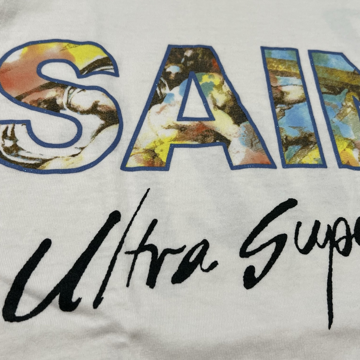 SAINT Mxxxxxx SS Tee_Super Dirty "White"(SM-HR8-0000-025）