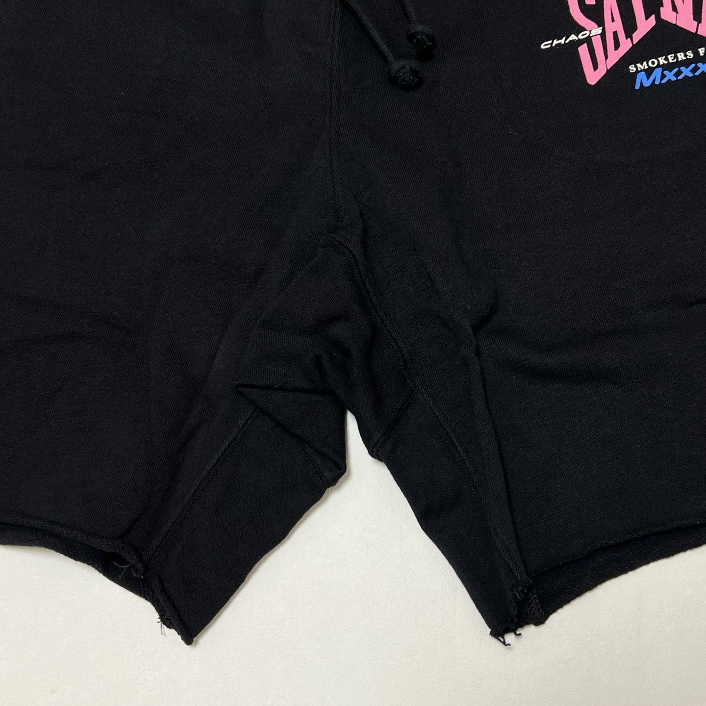 SAINT Mxxxxxx Sweat Shorts Ribon Saint "Black"  (SM-HR8-0000-059）