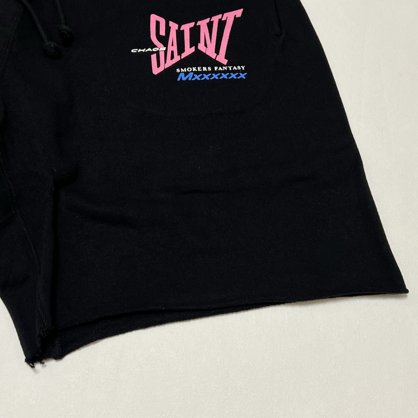 SAINT Mxxxxxx Sweat Shorts Ribon Saint "Black"  (SM-HR8-0000-059）