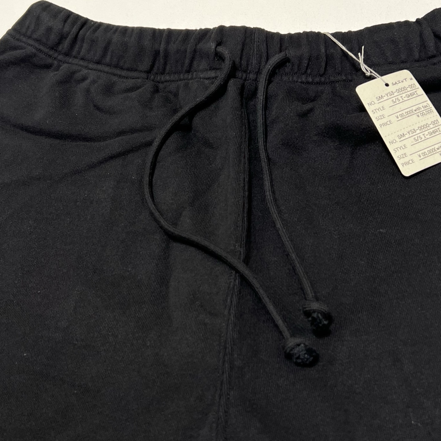 SAINT Mxxxxxx Sweat Shorts Ribon Saint "Black"  (SM-HR8-0000-059）