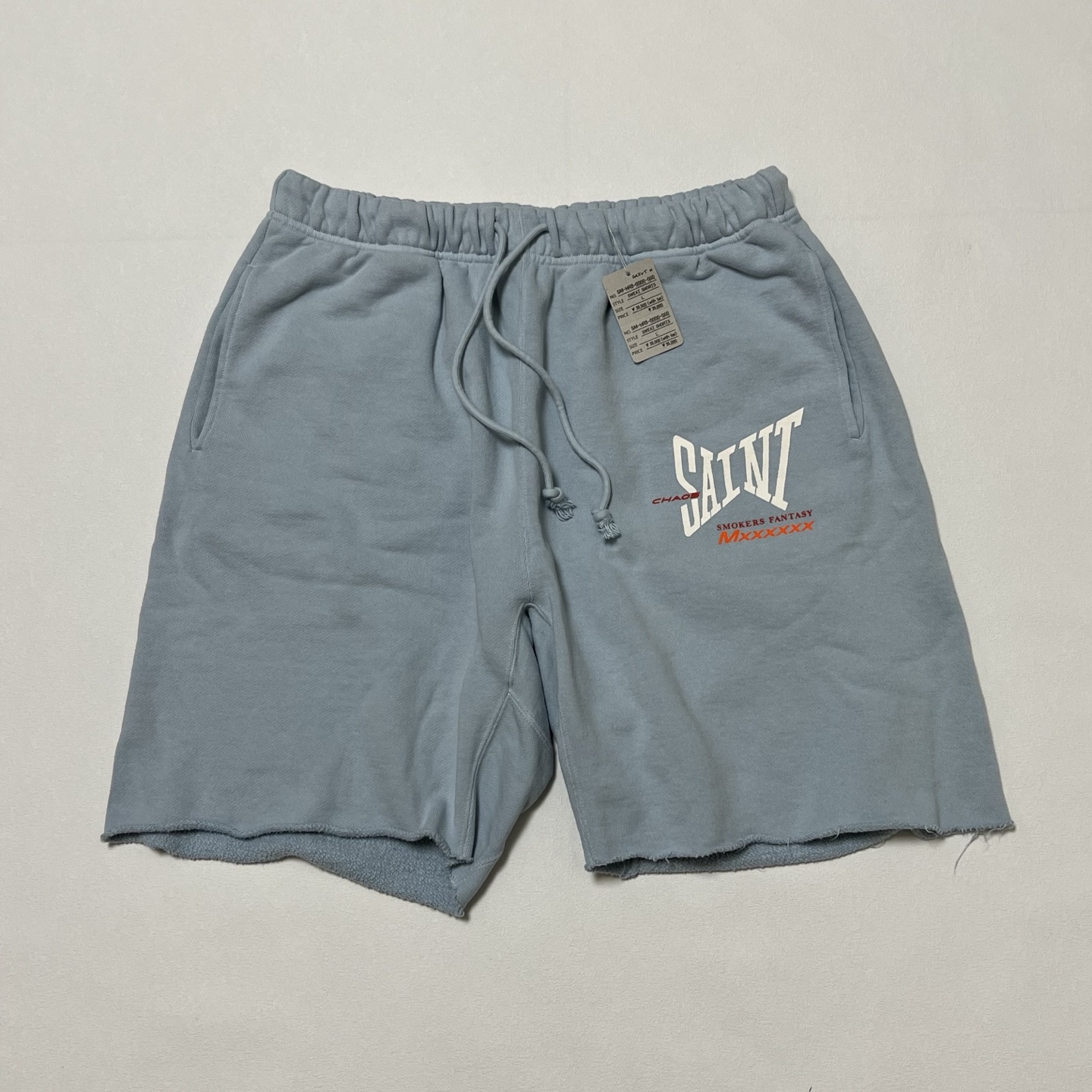 SAINT Mxxxxxx Sweat Shorts Ribon Saint "Black"  (SM-HR8-0000-059）