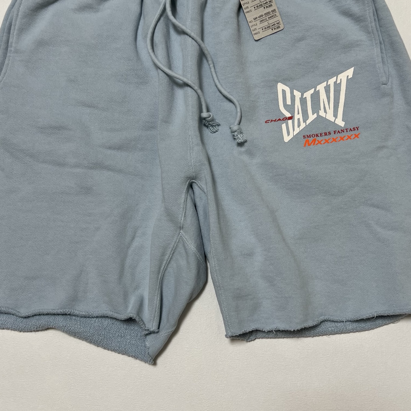 SAINT Mxxxxxx Sweat Shorts Ribon Saint "Black"  (SM-HR8-0000-059）