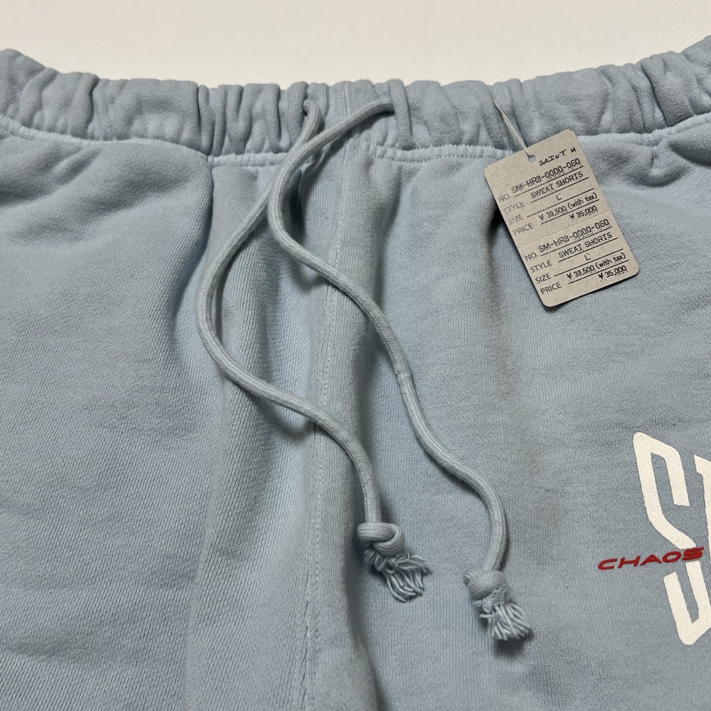 SAINT Mxxxxxx Sweat Shorts Ribon Saint "Black"  (SM-HR8-0000-059）