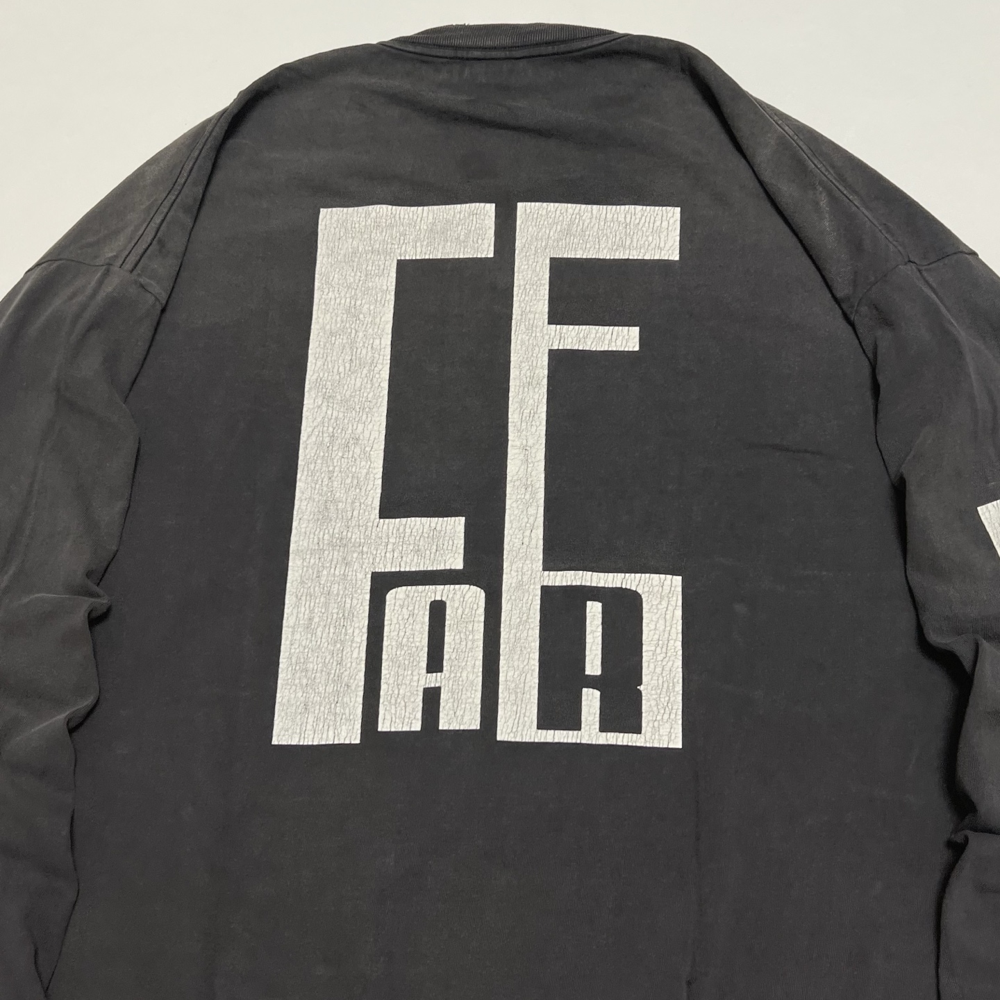 SAINT Mxxxxxx x FEAR OF GOD LS Tee "Black"  (SM-HR8-0000-C02）