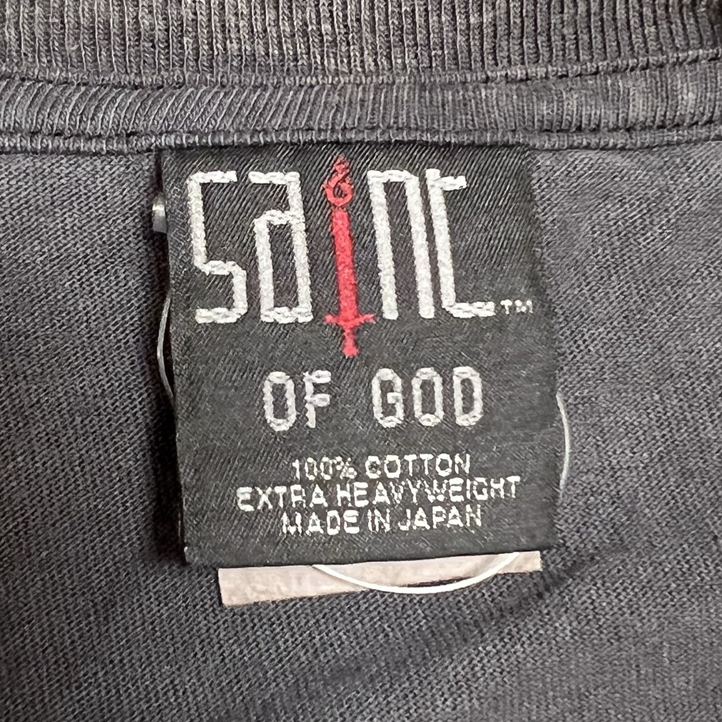 SAINT Mxxxxxx x FEAR OF GOD LS Tee "Black"  (SM-HR8-0000-C02）
