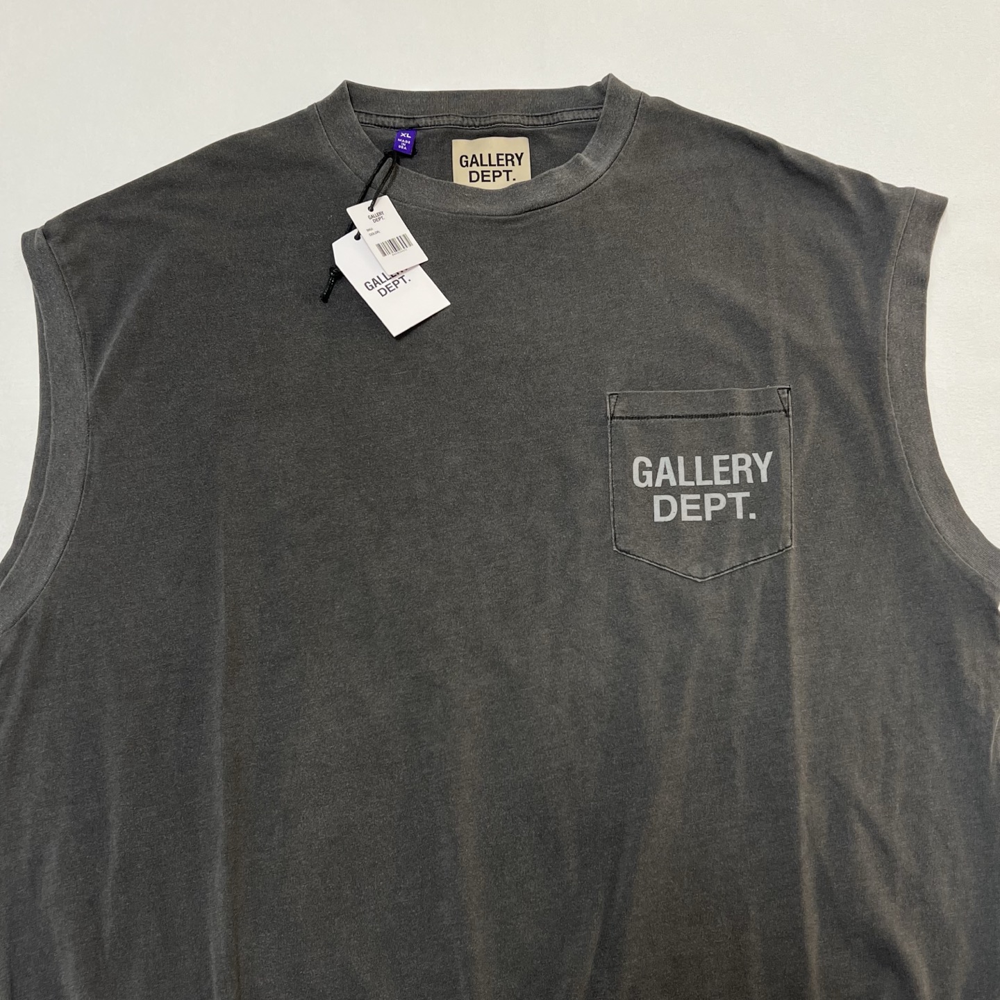 GALLERY DEPT. - Men Augi Sleeveless Tee（AST-10004-VBLK-M）