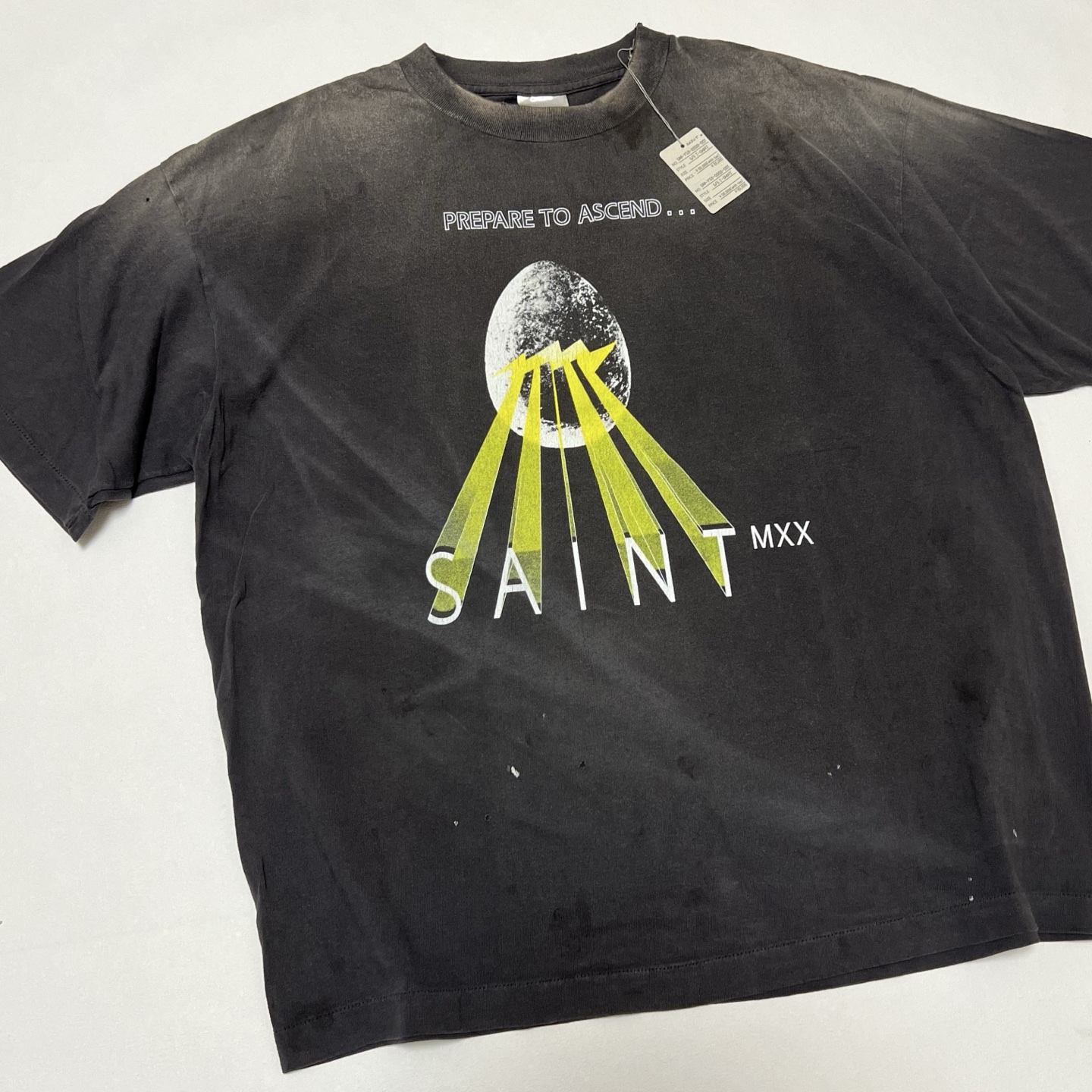 SAINT Mxxxxxx SS Tee Egg "Black"  (SM-HR8-0000-007）
