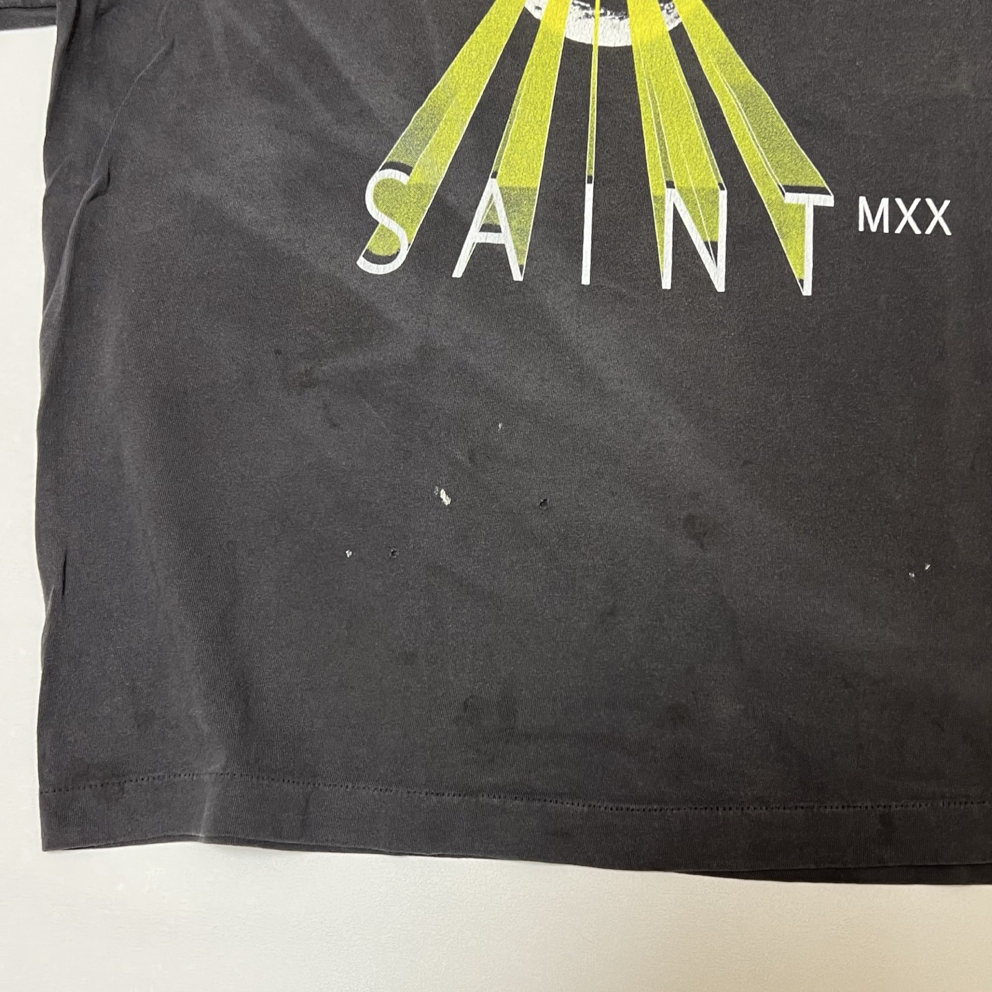 SAINT Mxxxxxx SS Tee Egg "Black"  (SM-HR8-0000-007）