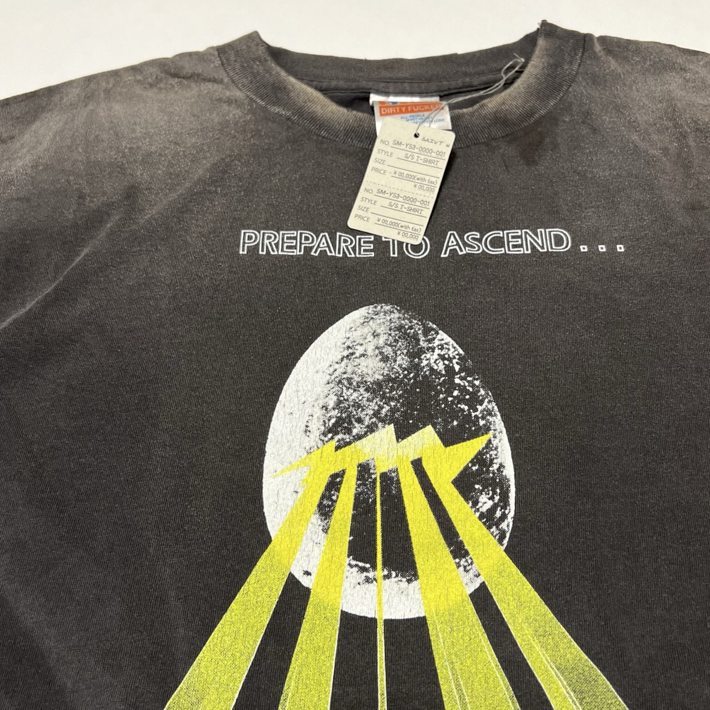 SAINT Mxxxxxx SS Tee Egg "Black"  (SM-HR8-0000-007）