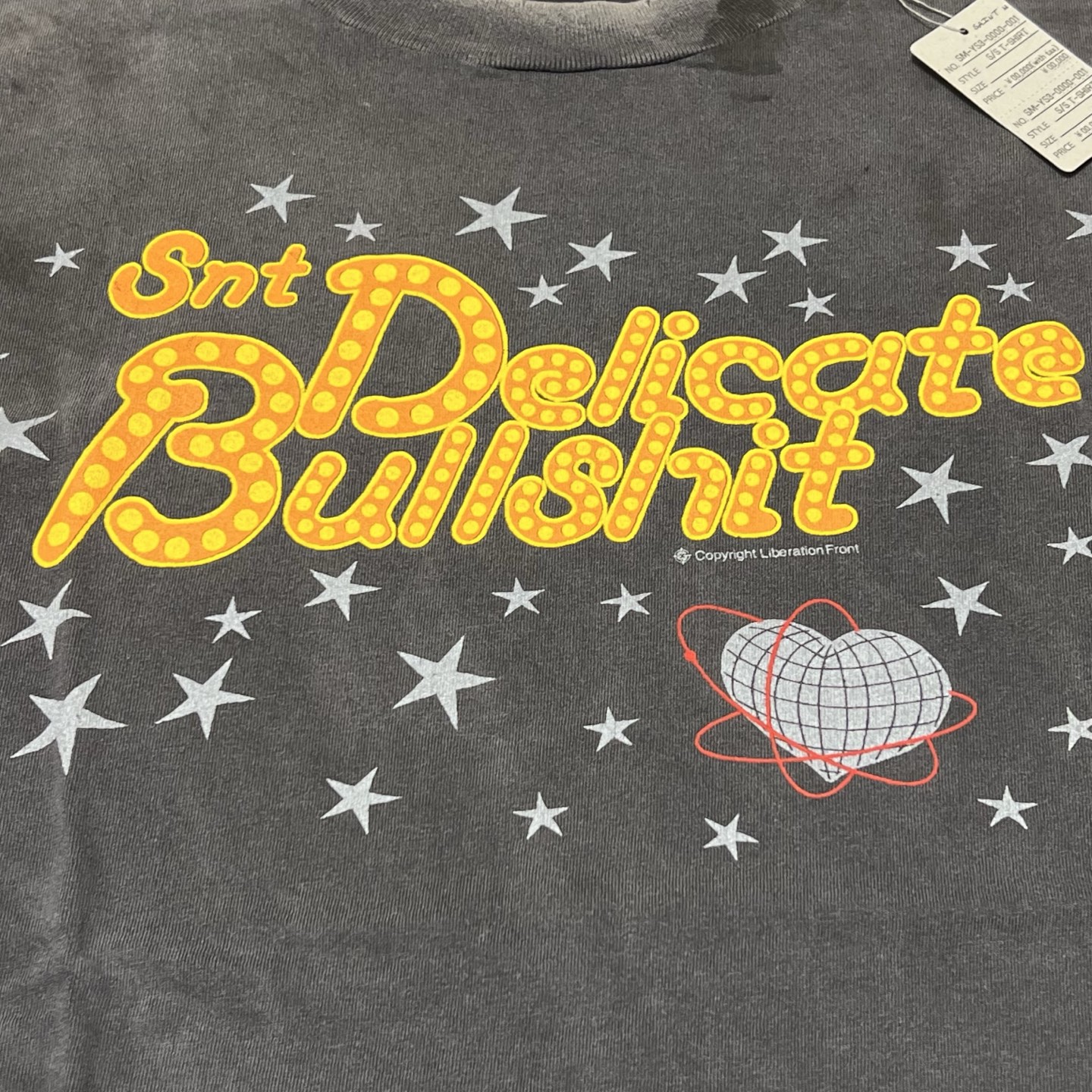 SAINT M×××××× Saint Michael DELICATE BULLSHIT SS TEE  (SM-HR8-0000-003）