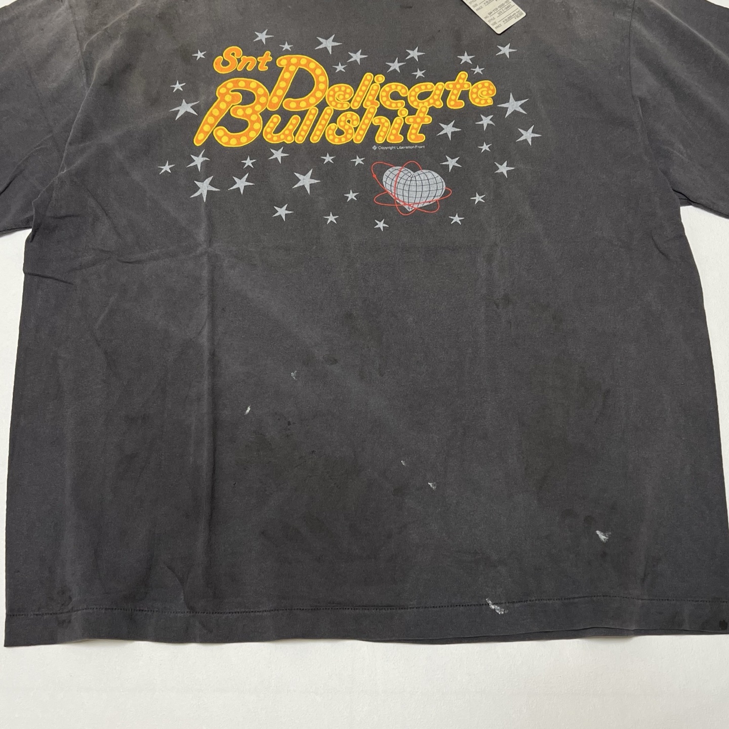 SAINT M×××××× Saint Michael DELICATE BULLSHIT SS TEE  (SM-HR8-0000-003）