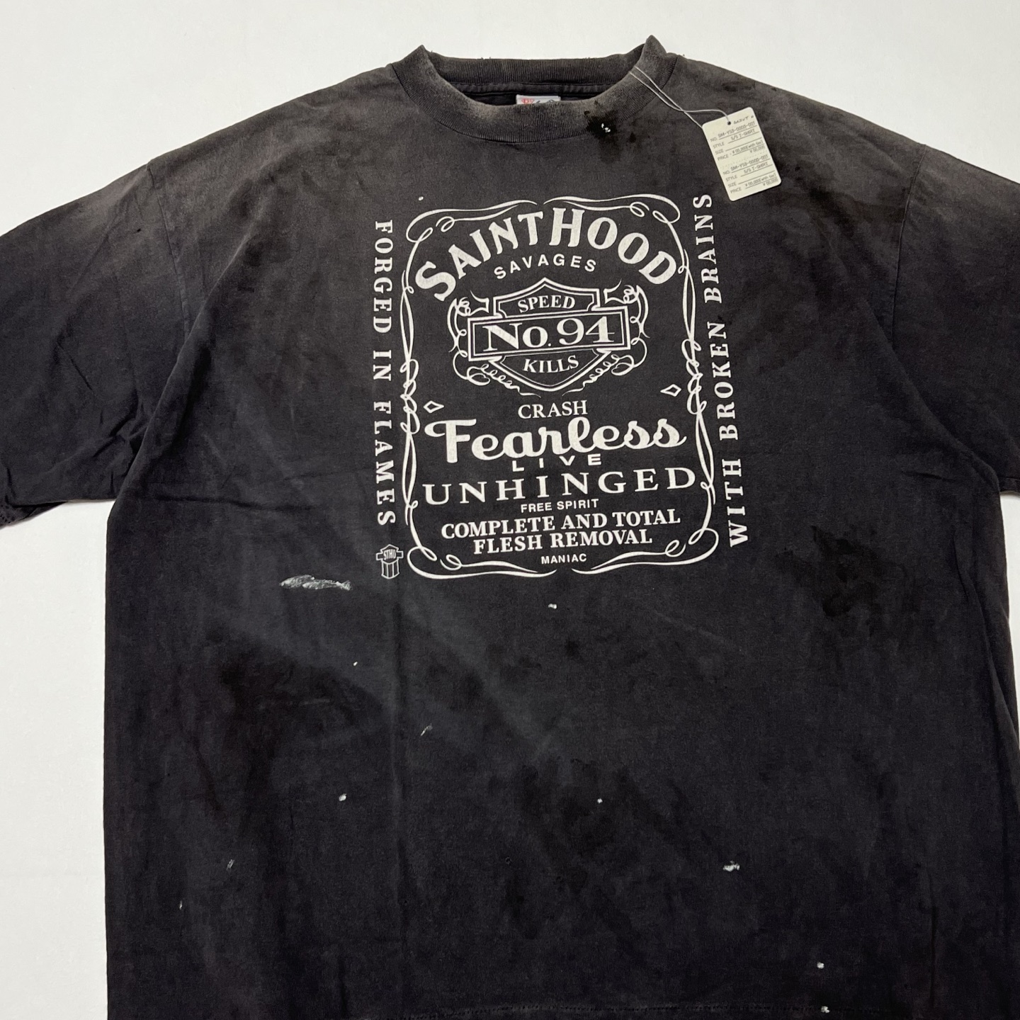 SAINT Mxxxxxx x Batman BTM_SS Tee_The Joker "Black"  (SM-HR8-0000-C53）