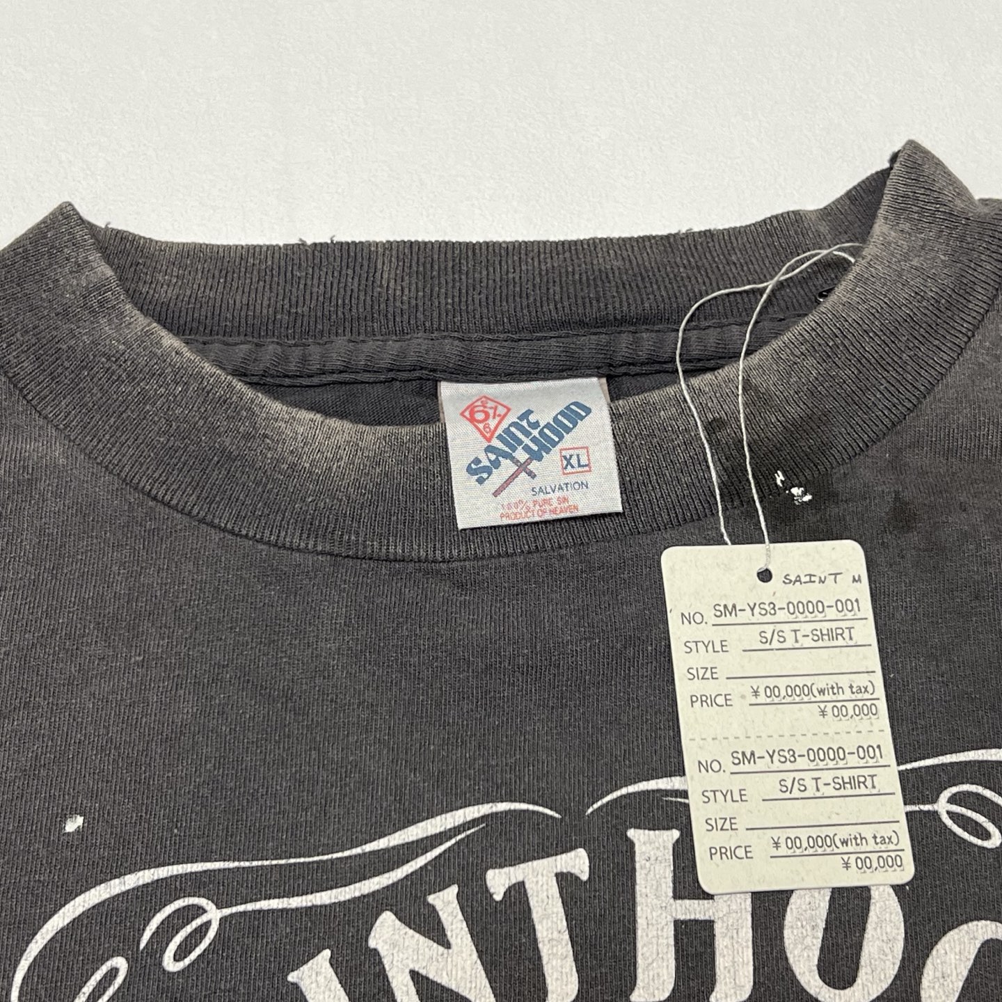 SAINT Mxxxxxx x Batman BTM_SS Tee_The Joker "Black"  (SM-HR8-0000-C53）