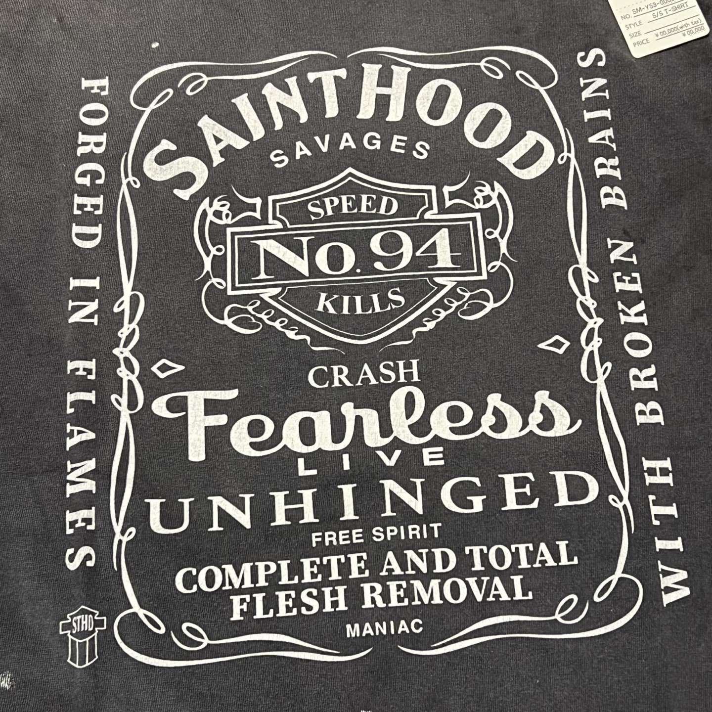 SAINT Mxxxxxx x Batman BTM_SS Tee_The Joker "Black"  (SM-HR8-0000-C53）