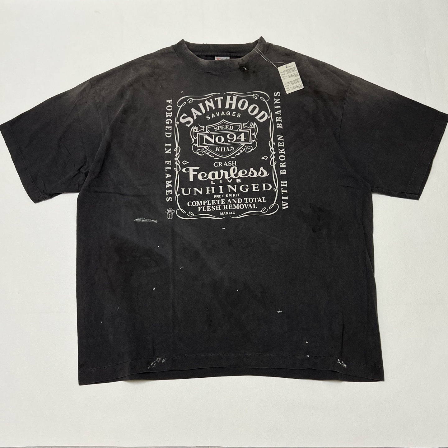 SAINT Mxxxxxx x Batman BTM_SS Tee_The Joker "Black"  (SM-HR8-0000-C53）