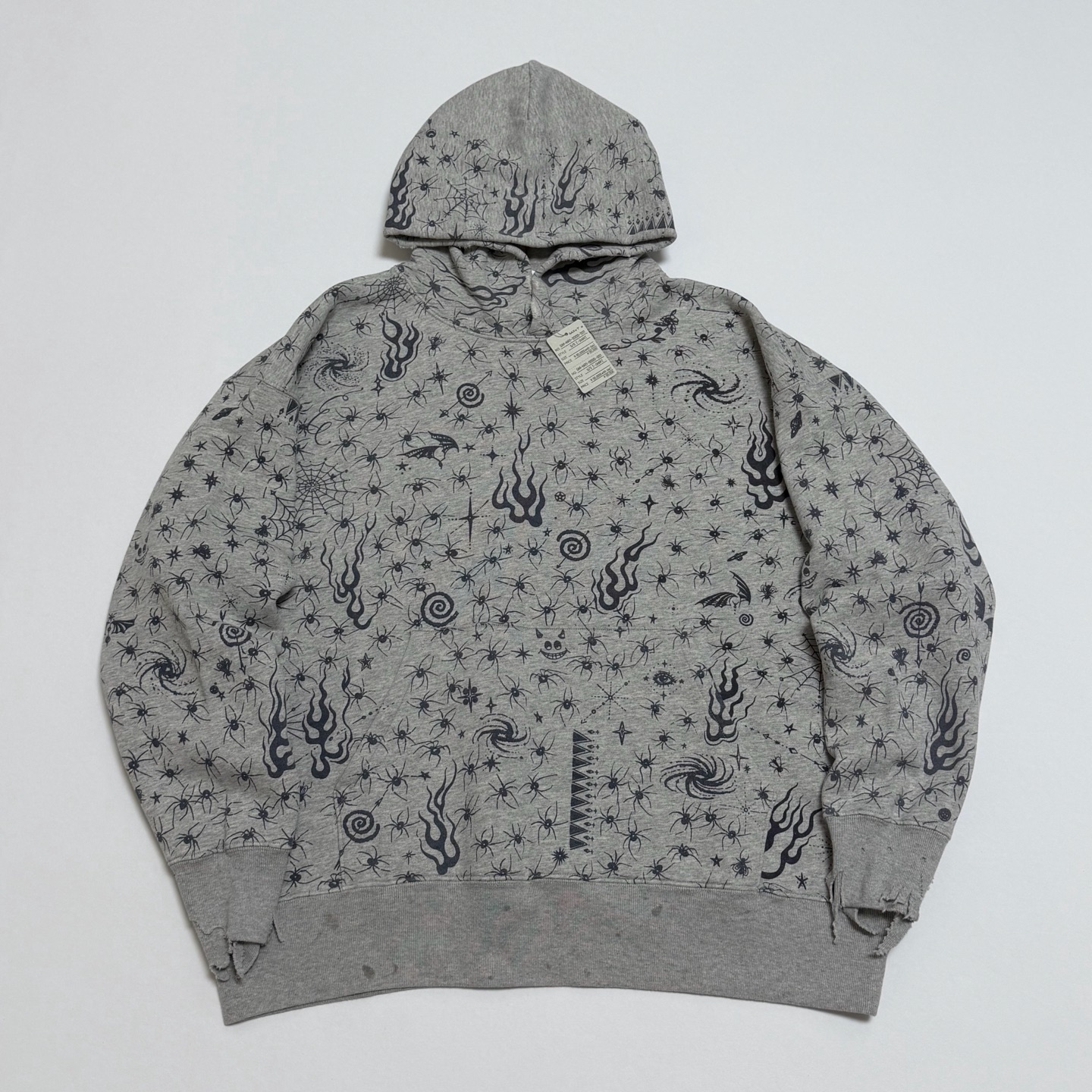 SAINT MICHAEL DW_HOODIE / Dr.Woo / GRAY（SM-HR8-0000-C42）