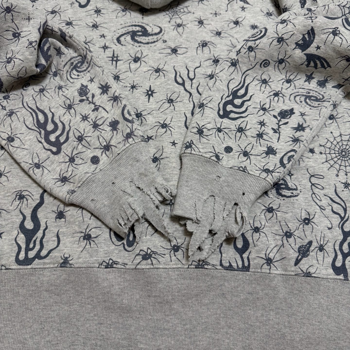 SAINT MICHAEL DW_HOODIE / Dr.Woo / GRAY（SM-HR8-0000-C42）