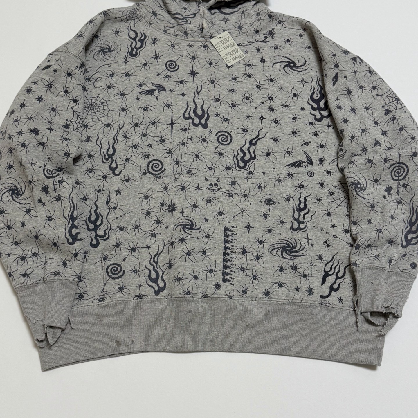 SAINT MICHAEL DW_HOODIE / Dr.Woo / GRAY（SM-HR8-0000-C42）