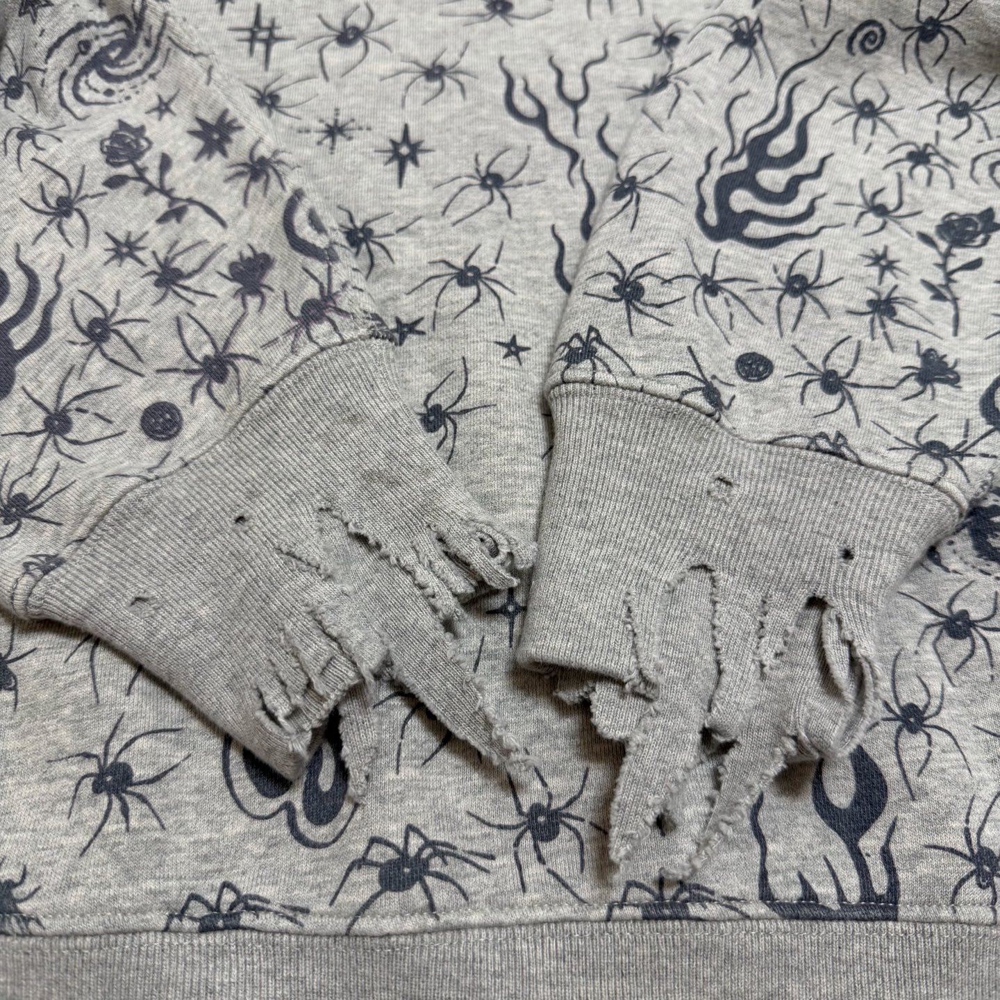 SAINT MICHAEL DW_HOODIE / Dr.Woo / GRAY（SM-HR8-0000-C42）