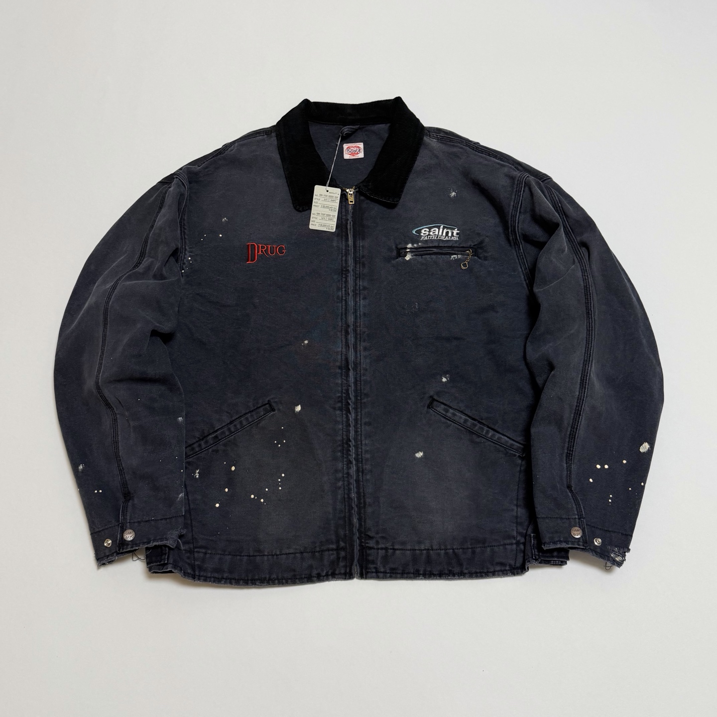 SAINT Mxxxxxx DETROIT JACKET/DRUG/BLACK（SM-HR8-0000-063）