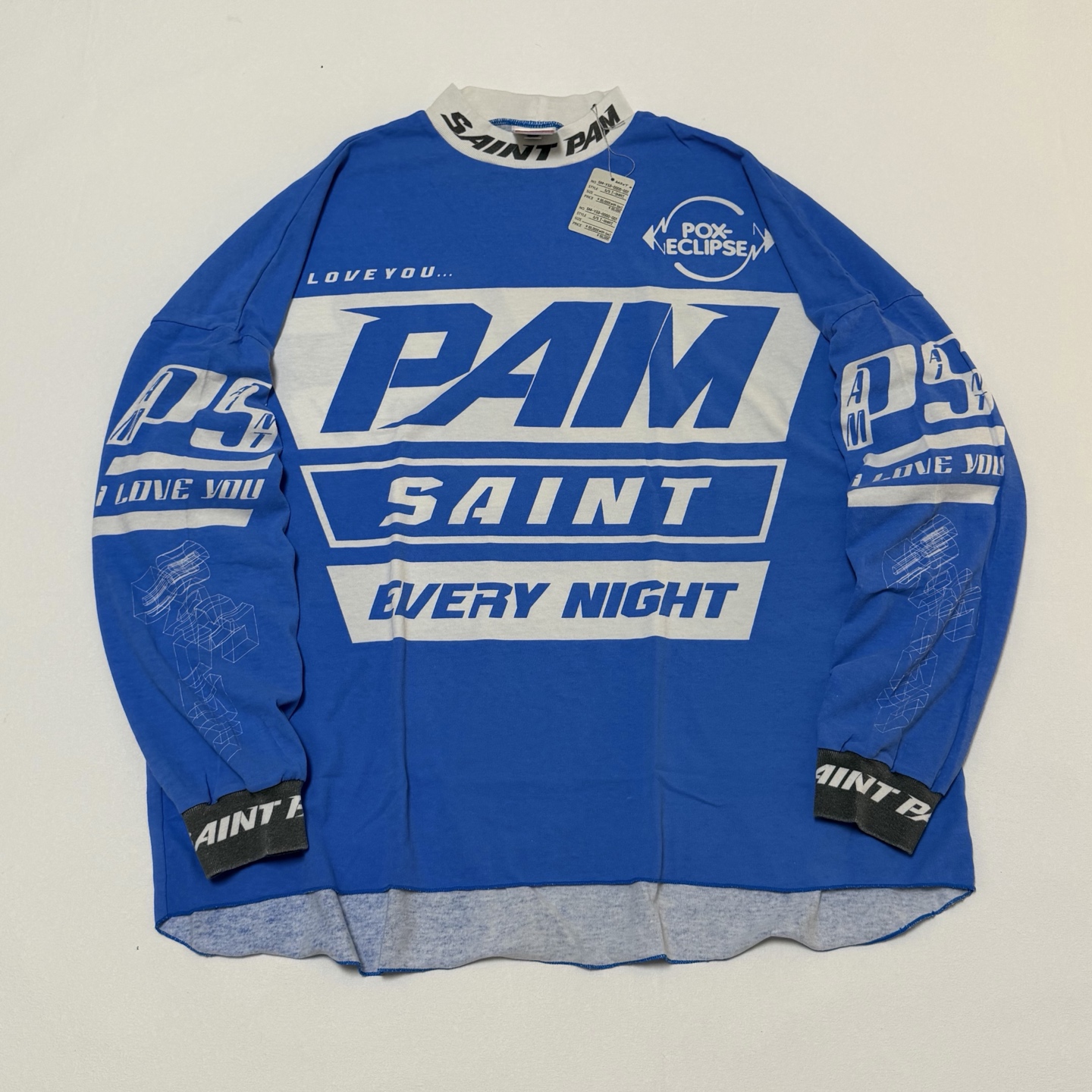 SAINT MXXXXXX T-shirt SAINT PAM LS TEE (SM-HR1-0000-C28）