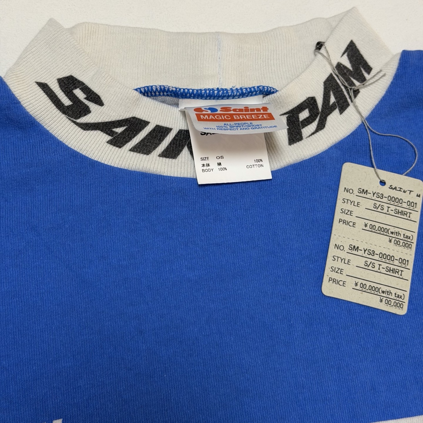 SAINT MXXXXXX T-shirt SAINT PAM LS TEE (SM-HR1-0000-C28）