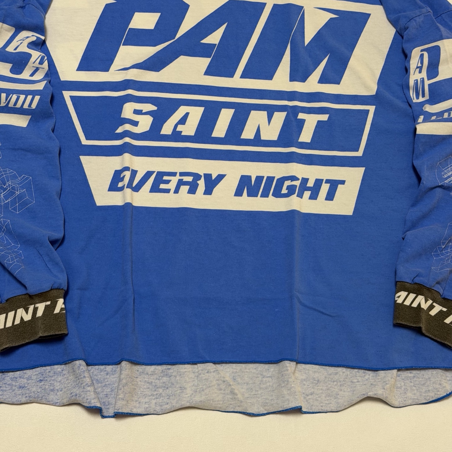 SAINT MXXXXXX T-shirt SAINT PAM LS TEE (SM-HR1-0000-C28）