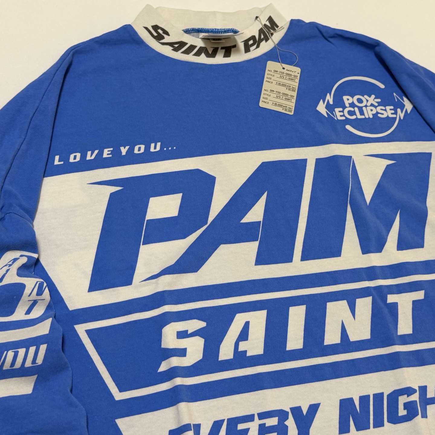 SAINT MXXXXXX T-shirt SAINT PAM LS TEE (SM-HR1-0000-C28）