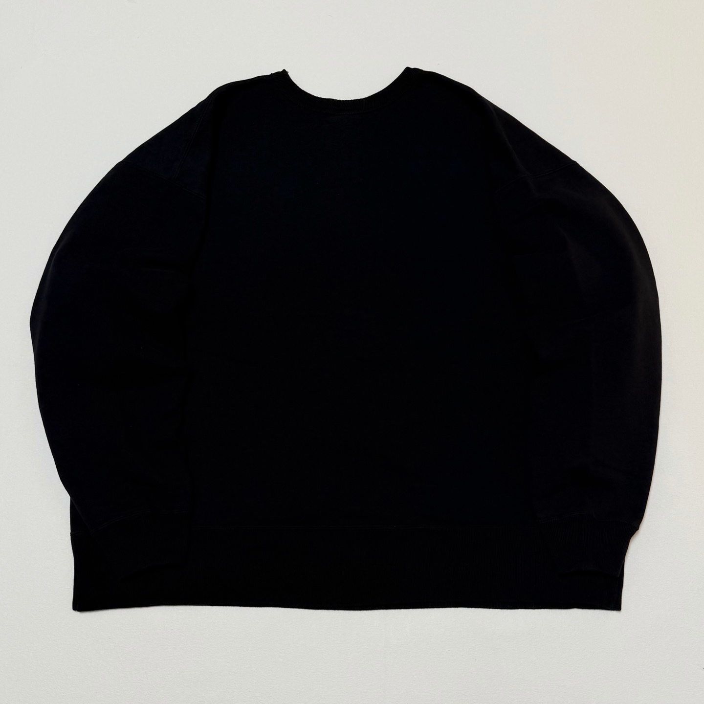 SAINT MXXXXXX SAINT SPORT CREW NECK SWEAT BLACK (SM-HR1-0000-044）