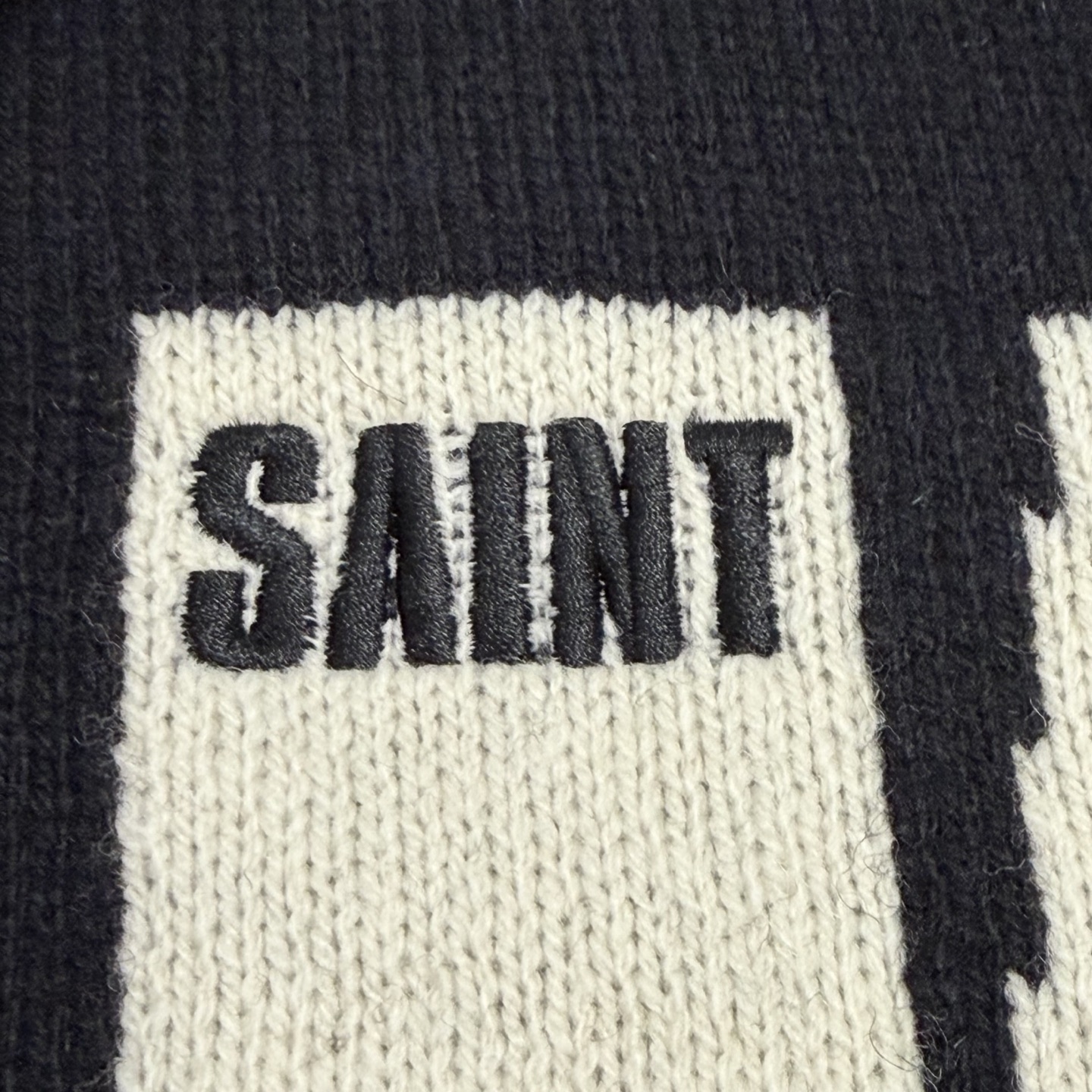 SAINT Mxxxxxx KLF CREW NECK KNIT/KLF/BLACK (SM-HR1-0000-C08）