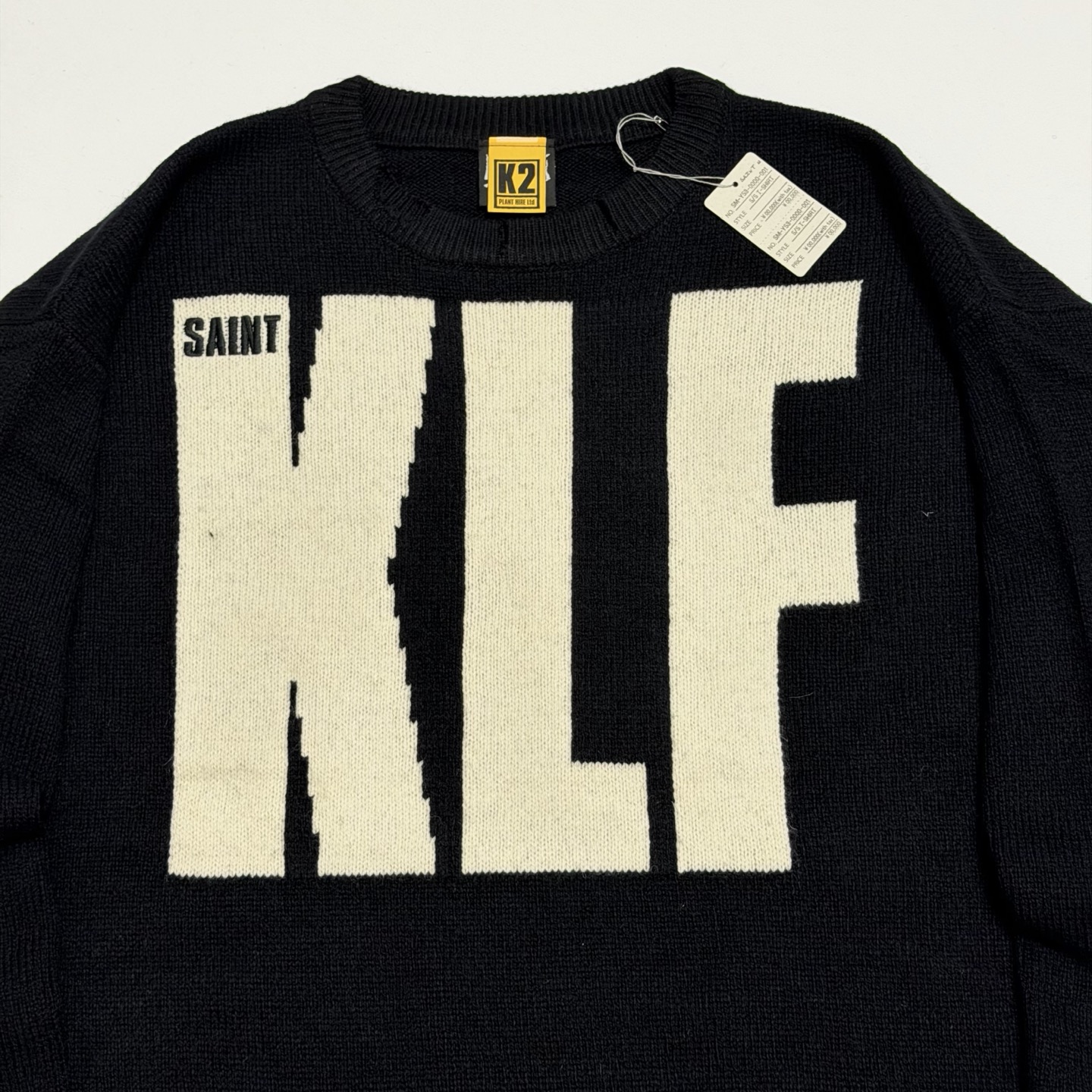 SAINT Mxxxxxx KLF CREW NECK KNIT/KLF/BLACK (SM-HR1-0000-C08）
