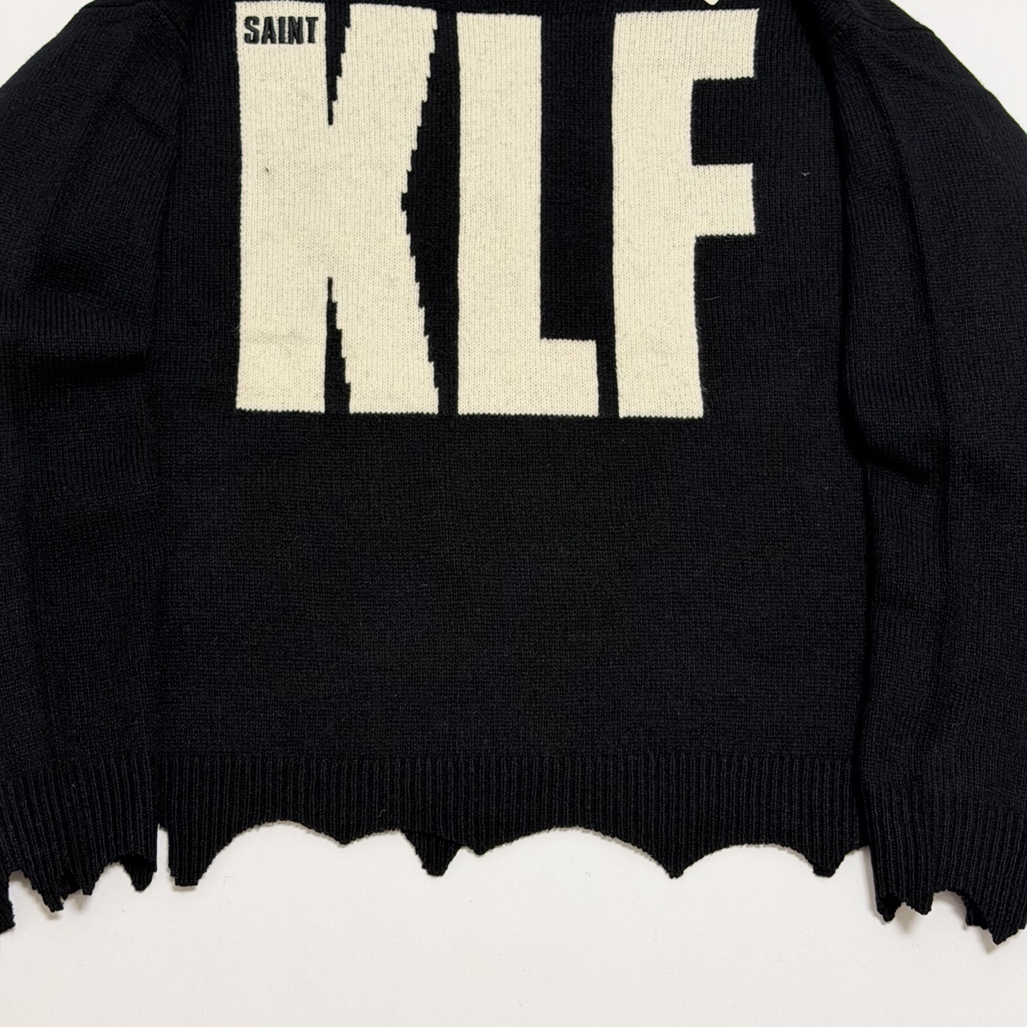 SAINT Mxxxxxx KLF CREW NECK KNIT/KLF/BLACK (SM-HR1-0000-C08）