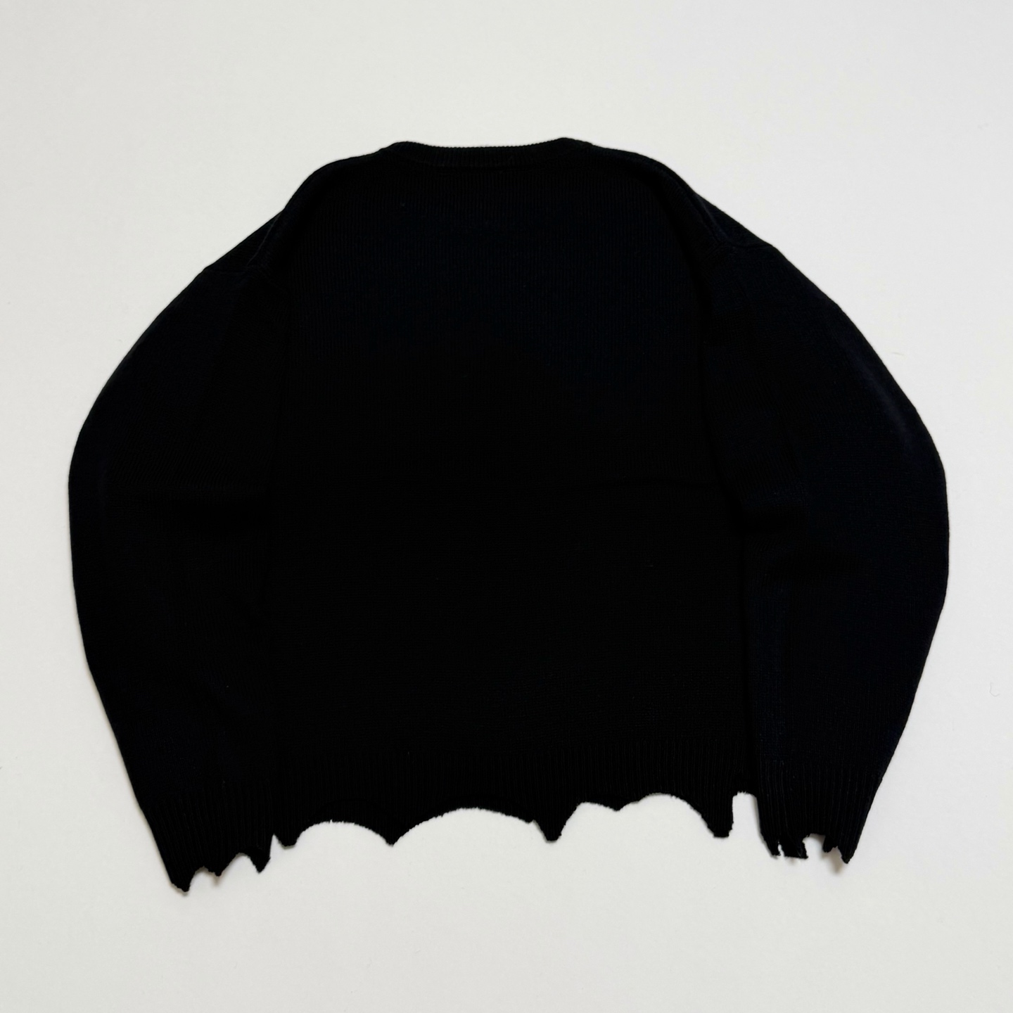 SAINT Mxxxxxx KLF CREW NECK KNIT/KLF/BLACK (SM-HR1-0000-C08）