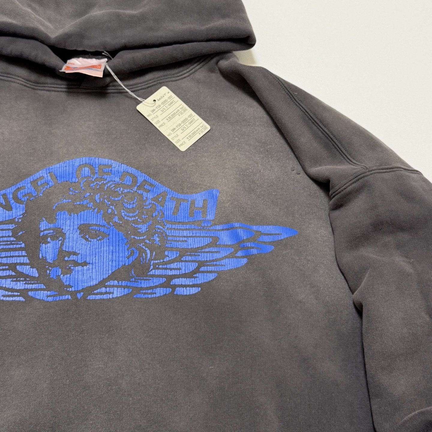 Saint Mxxxxxx  HOODIE/ANGEL/BLACK (SM-HR1-0000-052）