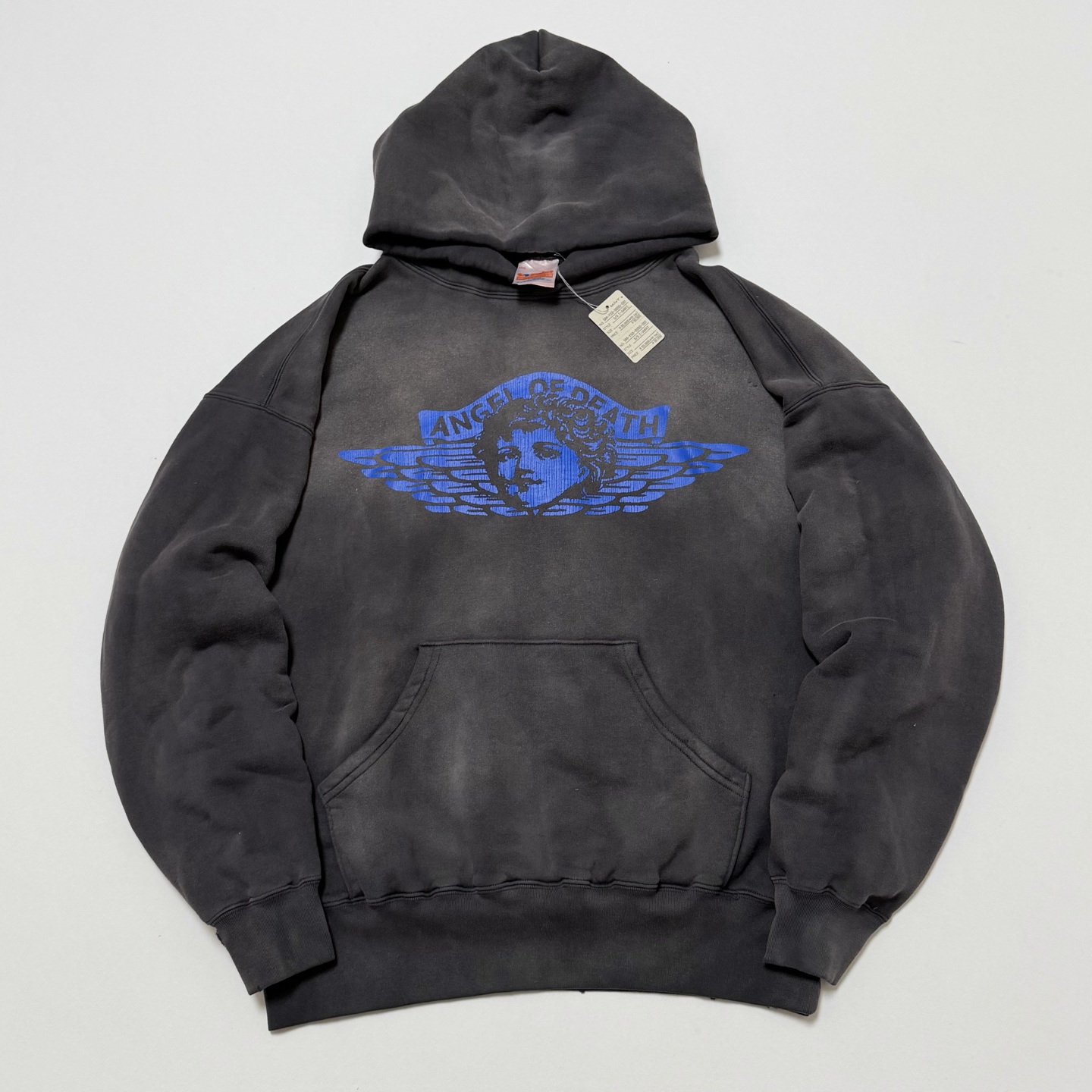 Saint Mxxxxxx  HOODIE/ANGEL/BLACK (SM-HR1-0000-052）