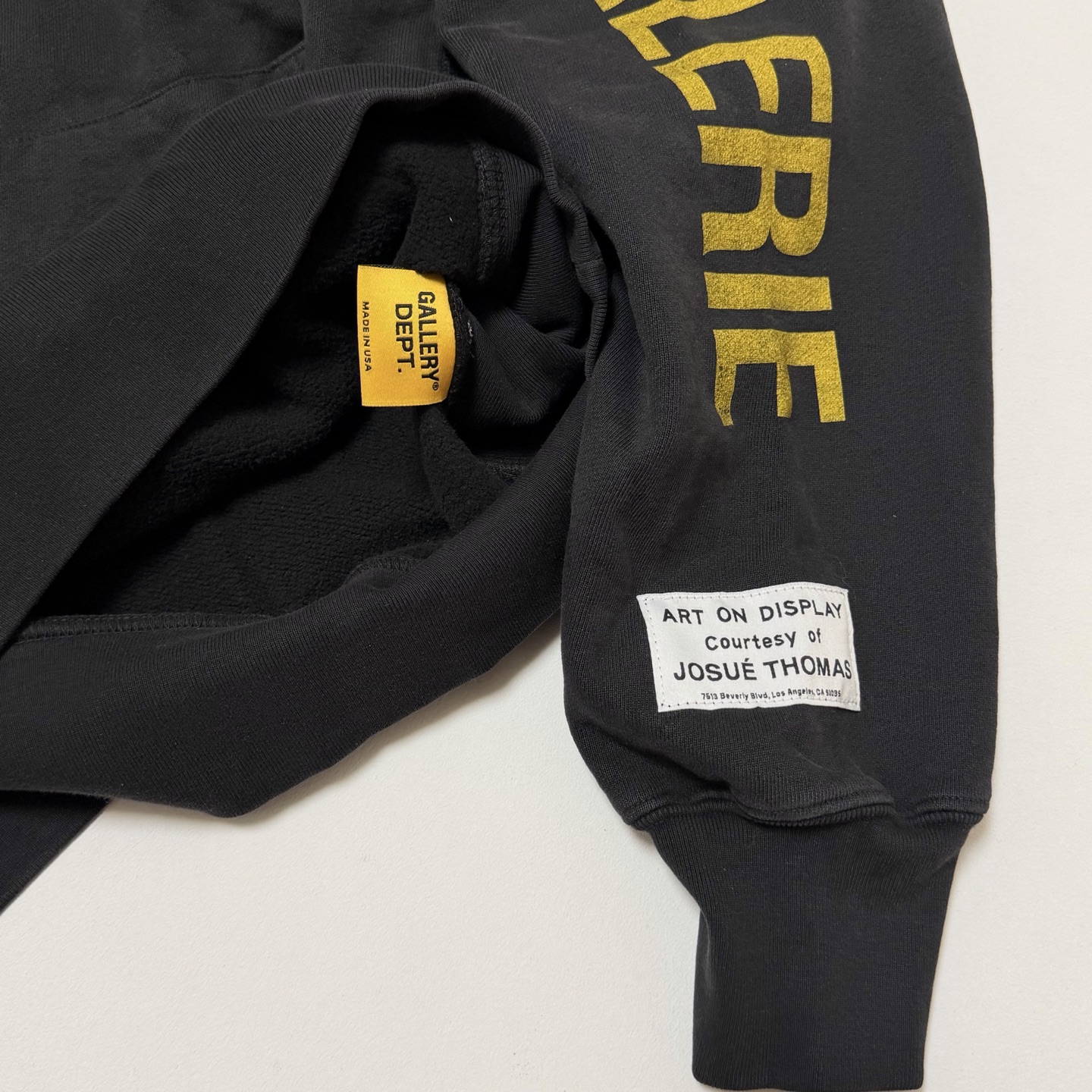 GALLERY DEPT. DEPT DE LA GALERIE HOODIE | BLACK（DGH50043BLACK）